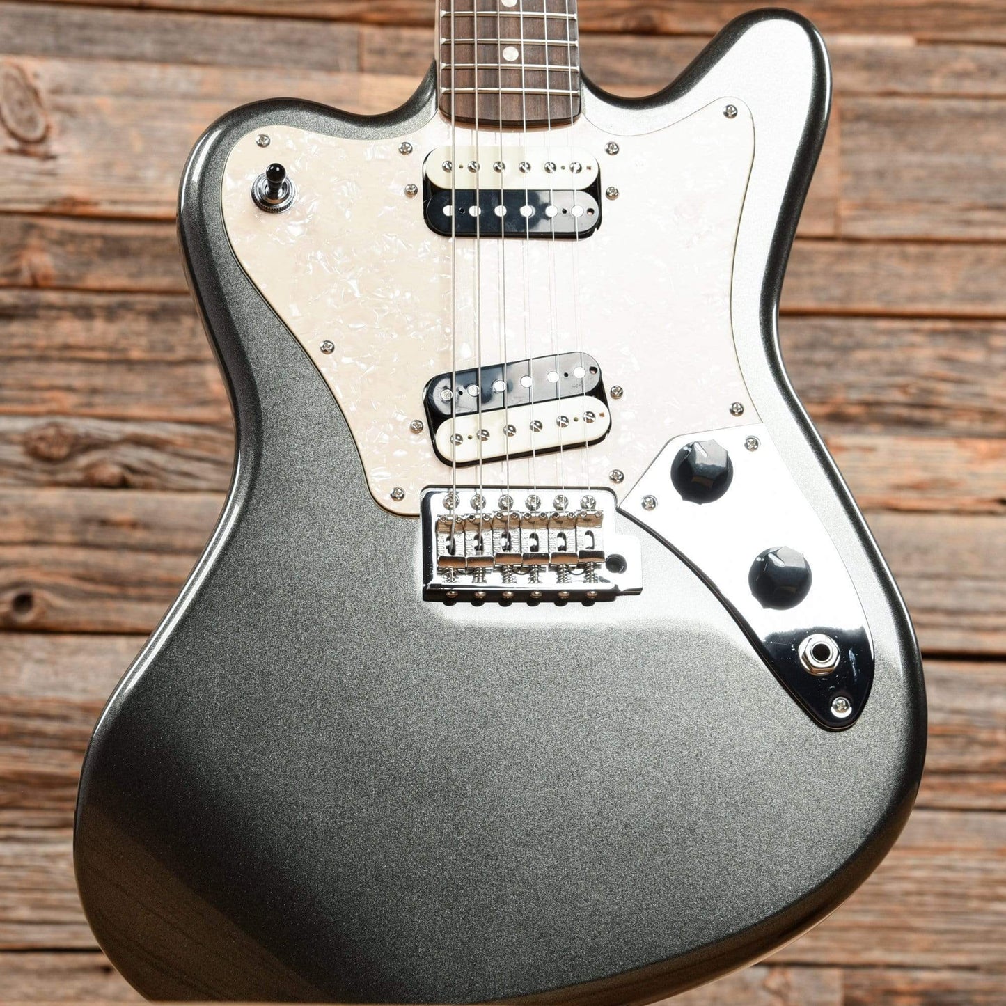 Squier Paranormal Super-Sonic Graphite Metallic Electric Guitars / Solid Body