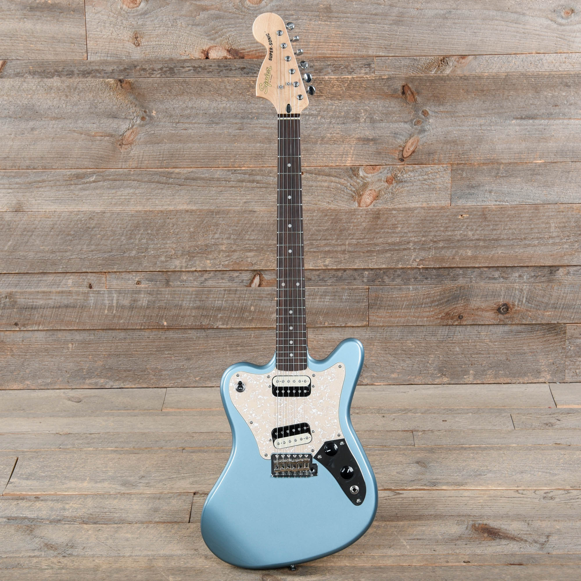 Squier Paranormal Super-Sonic Ice Blue Metallic Electric Guitars / Solid Body