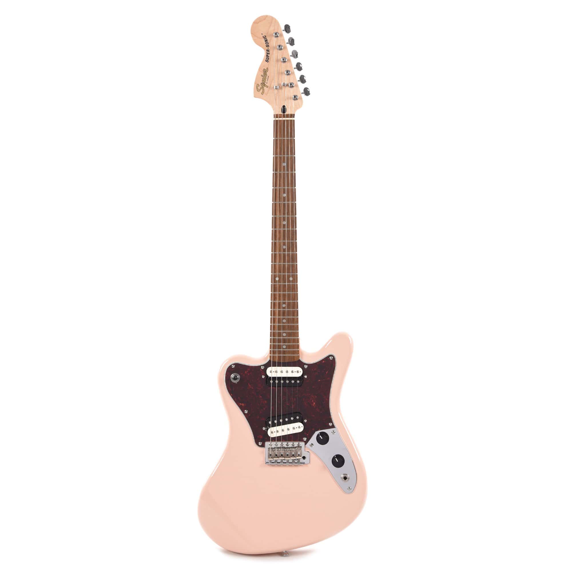 Squier Paranormal Super-Sonic Shell Pink Electric Guitars / Solid Body