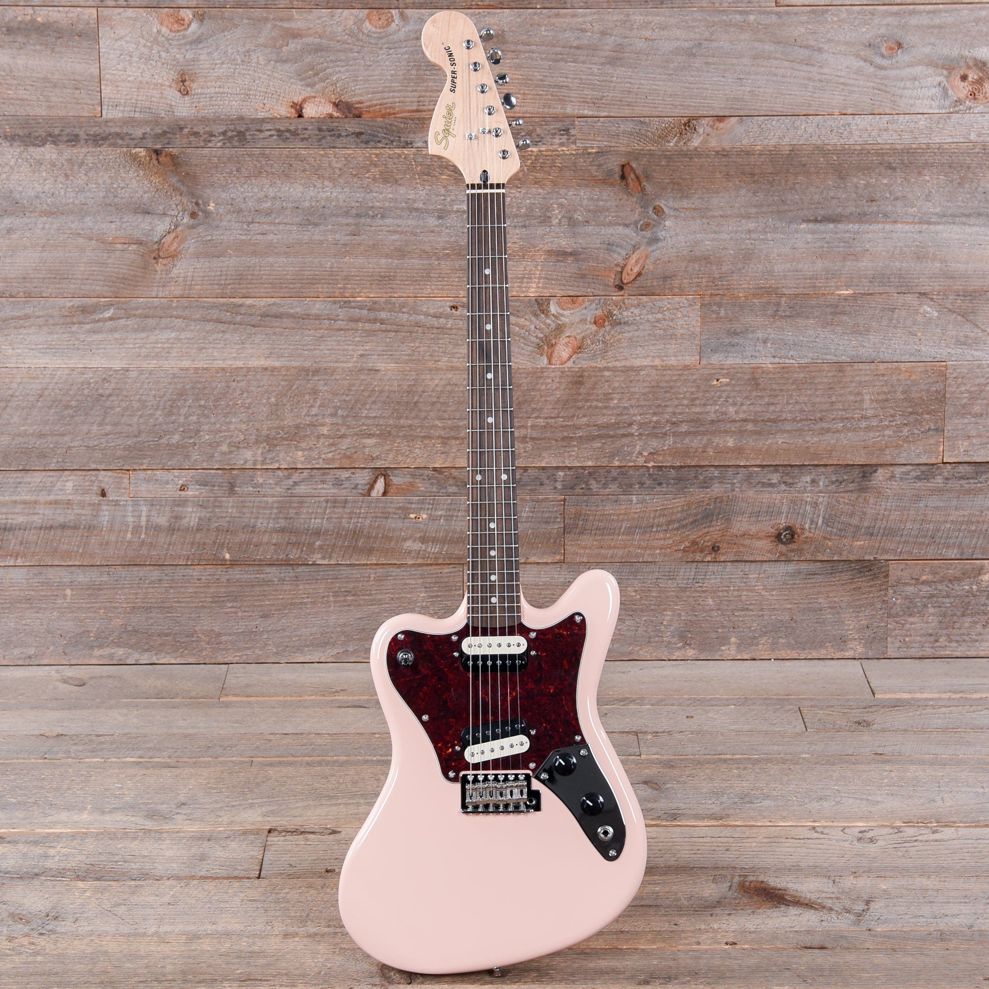 Squier Paranormal Super-Sonic Shell Pink Electric Guitars / Solid Body