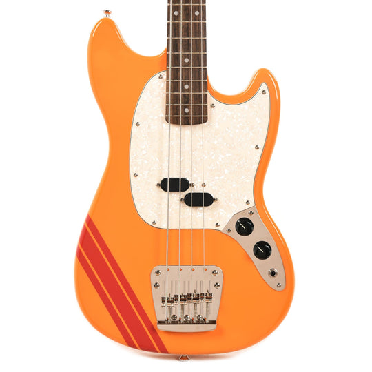 Squier Classic Vibe '60s Competition Mustang Bass Capri Orange w/Dakota Red Stripe