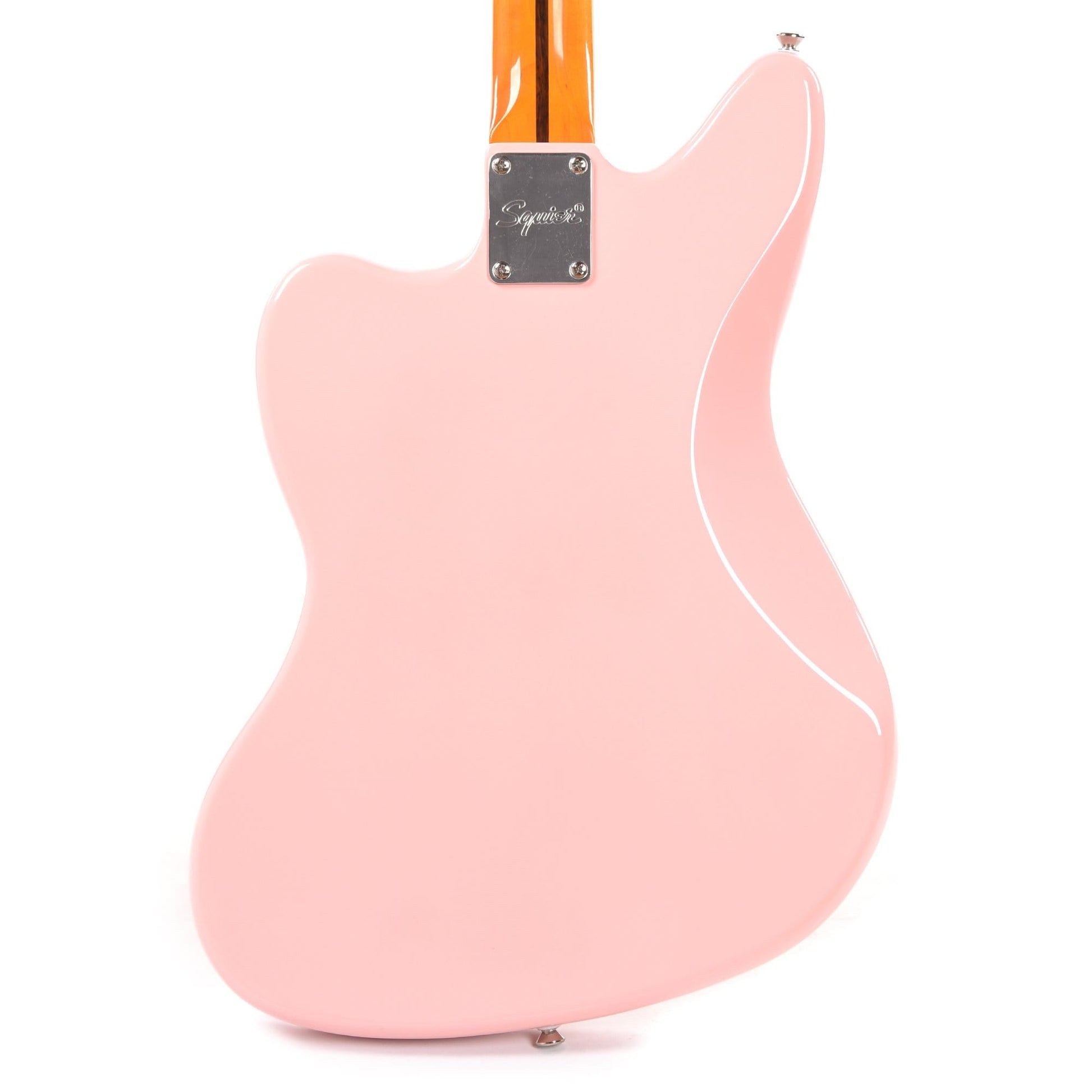 Squier Classic Vibe '60s Jaguar Shell Pink w/Matching Headcap & 3-Ply Mint Pickguard Electric Guitars / Solid Body