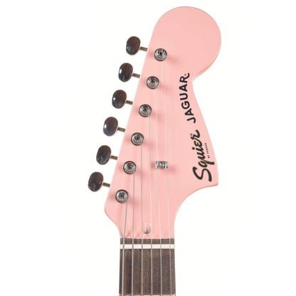 Squier Classic Vibe '60s Jaguar Shell Pink w/Matching Headcap & 3-Ply Mint Pickguard Electric Guitars / Solid Body