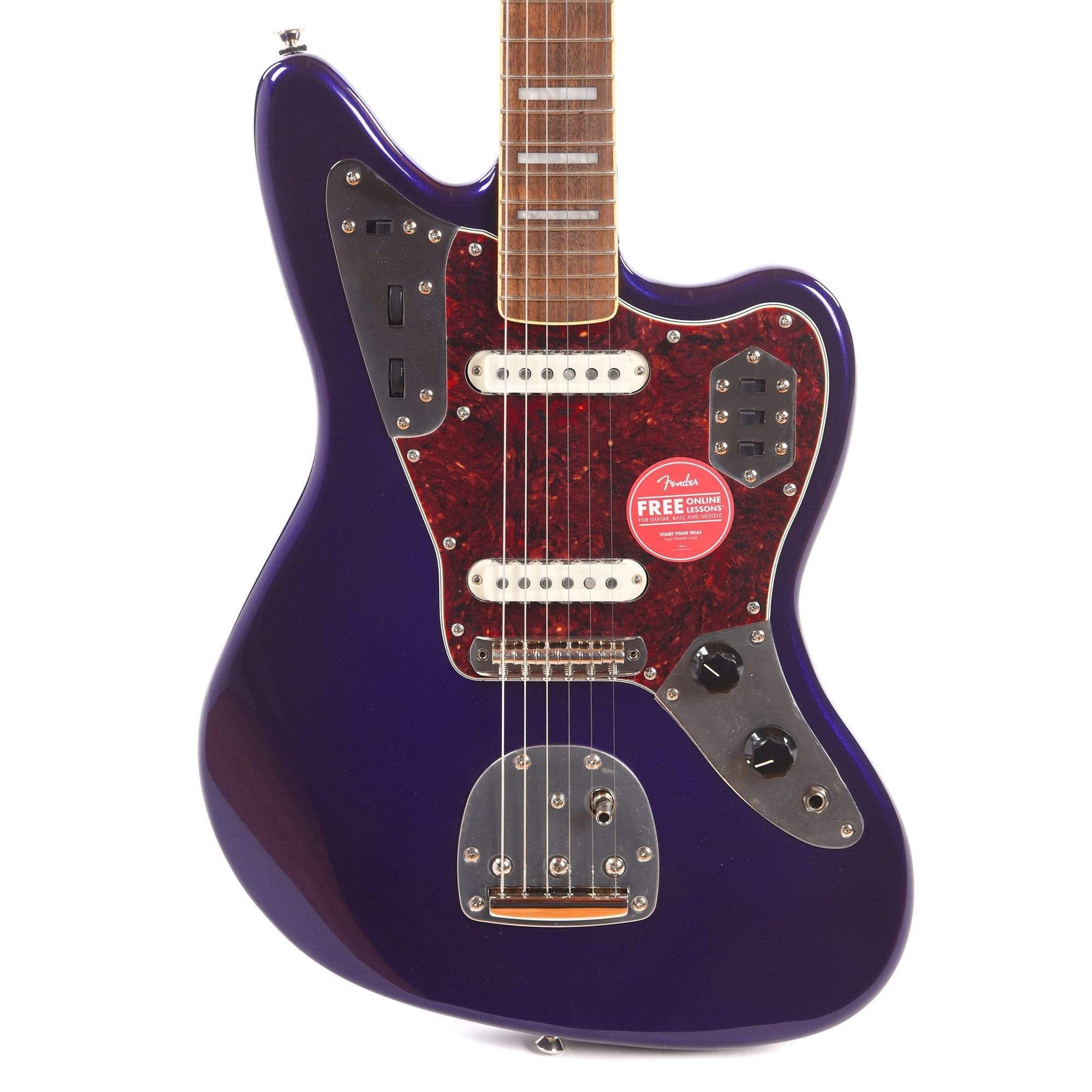 Squier Classic Vibe '70s Jaguar Purple Metallic w/4-Ply Tortoise Pickguard Electric Guitars / Solid Body