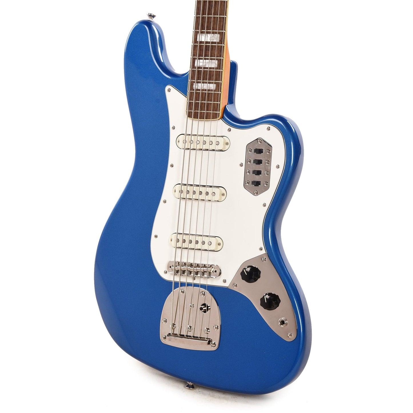 Squier Classic Vibe Bass VI Lake Placid Blue w/Matching Headcap & 3-Ply Parchment Pickguard