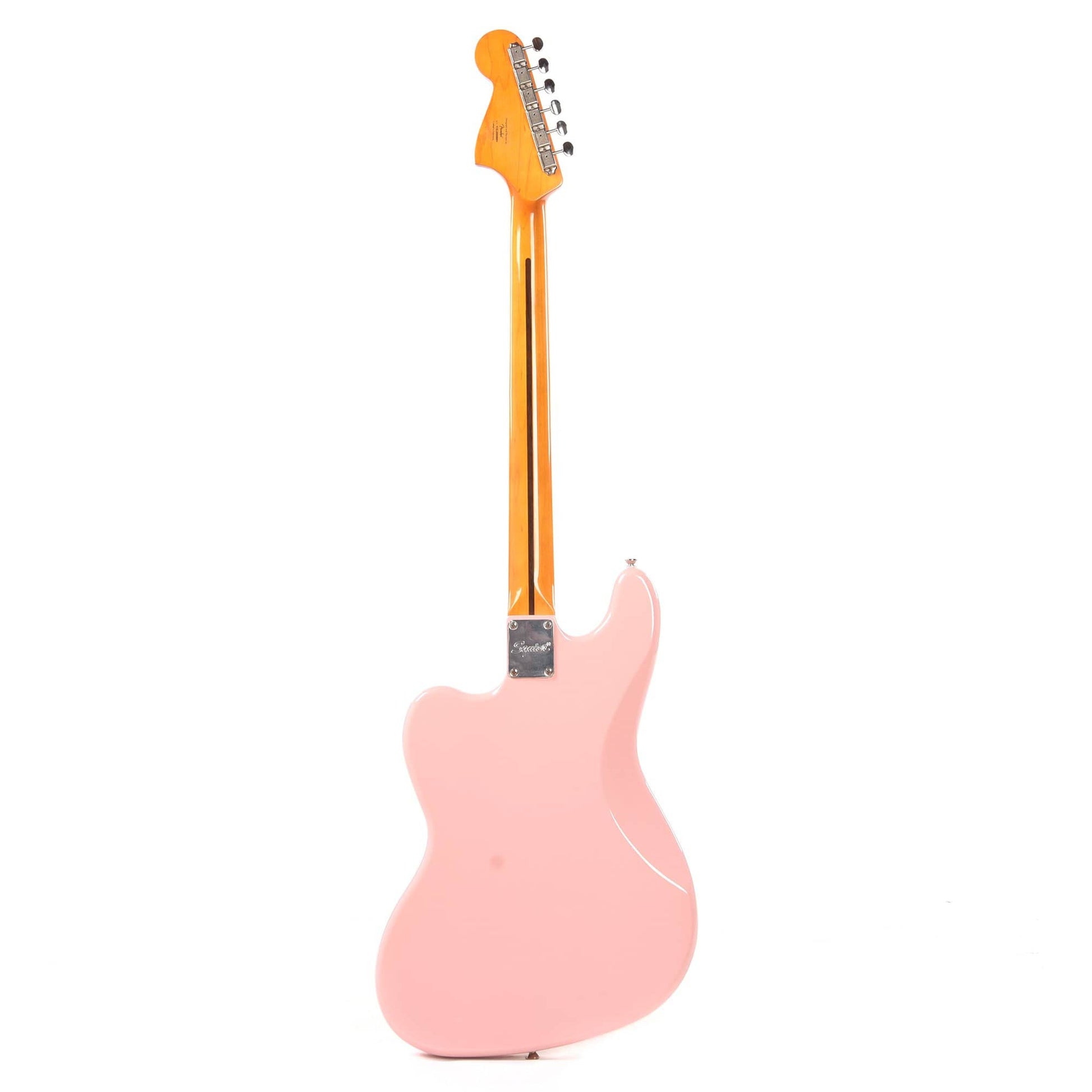 Squier Classic Vibe Bass VI Shell Pink w/Matching Headcap & 3-Ply Parchment Pickguard