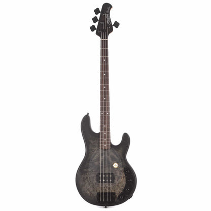 Sterling by Music Man StingRay Burl Top Trans Black Satin Bass Guitars / 4-String