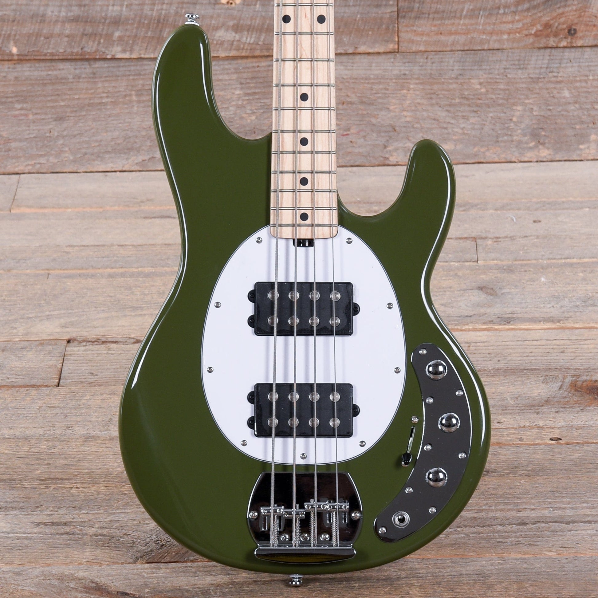 Sterling by Music Man StingRay HH Olive Bass Guitars / 4-String