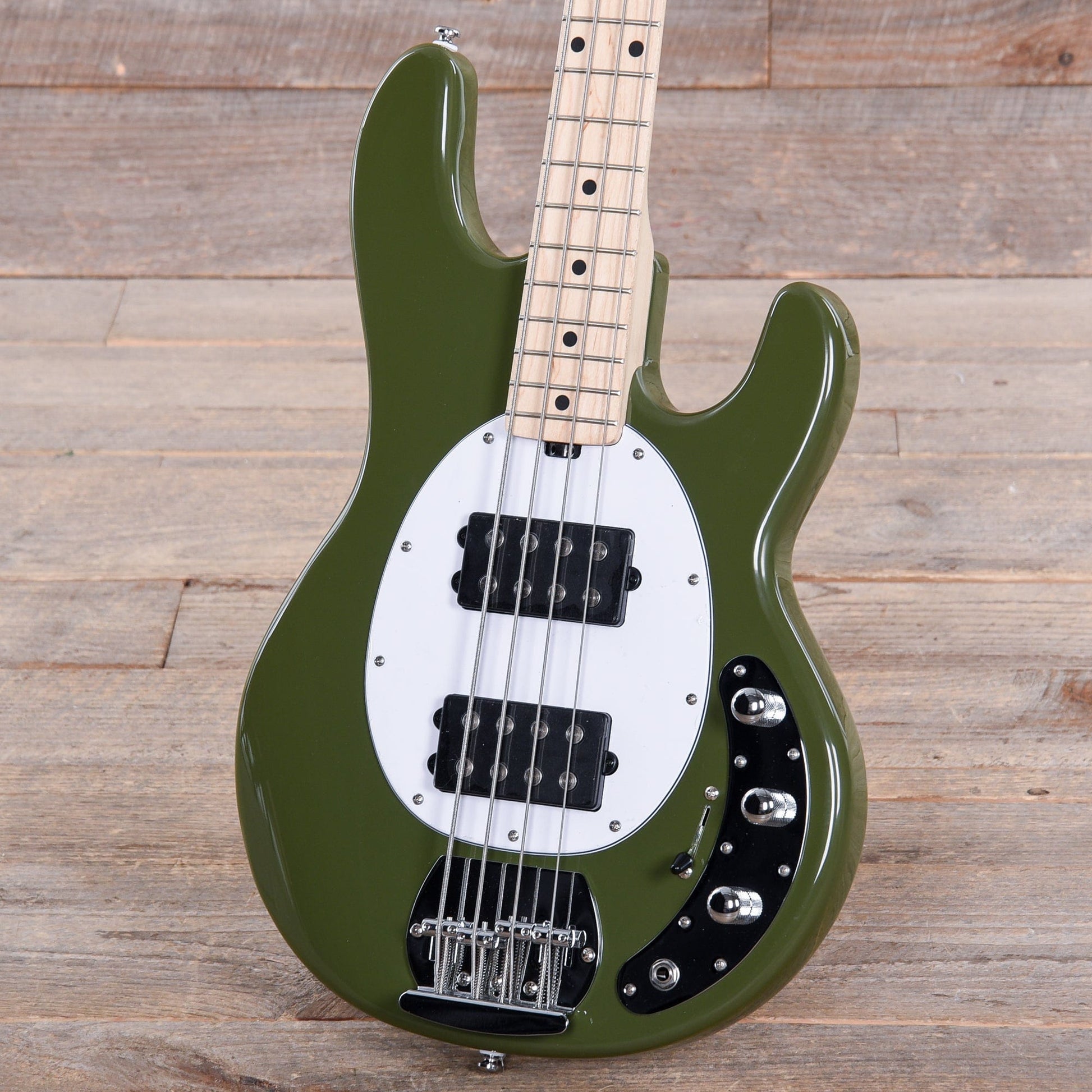 Sterling by Music Man StingRay HH Olive Bass Guitars / 4-String