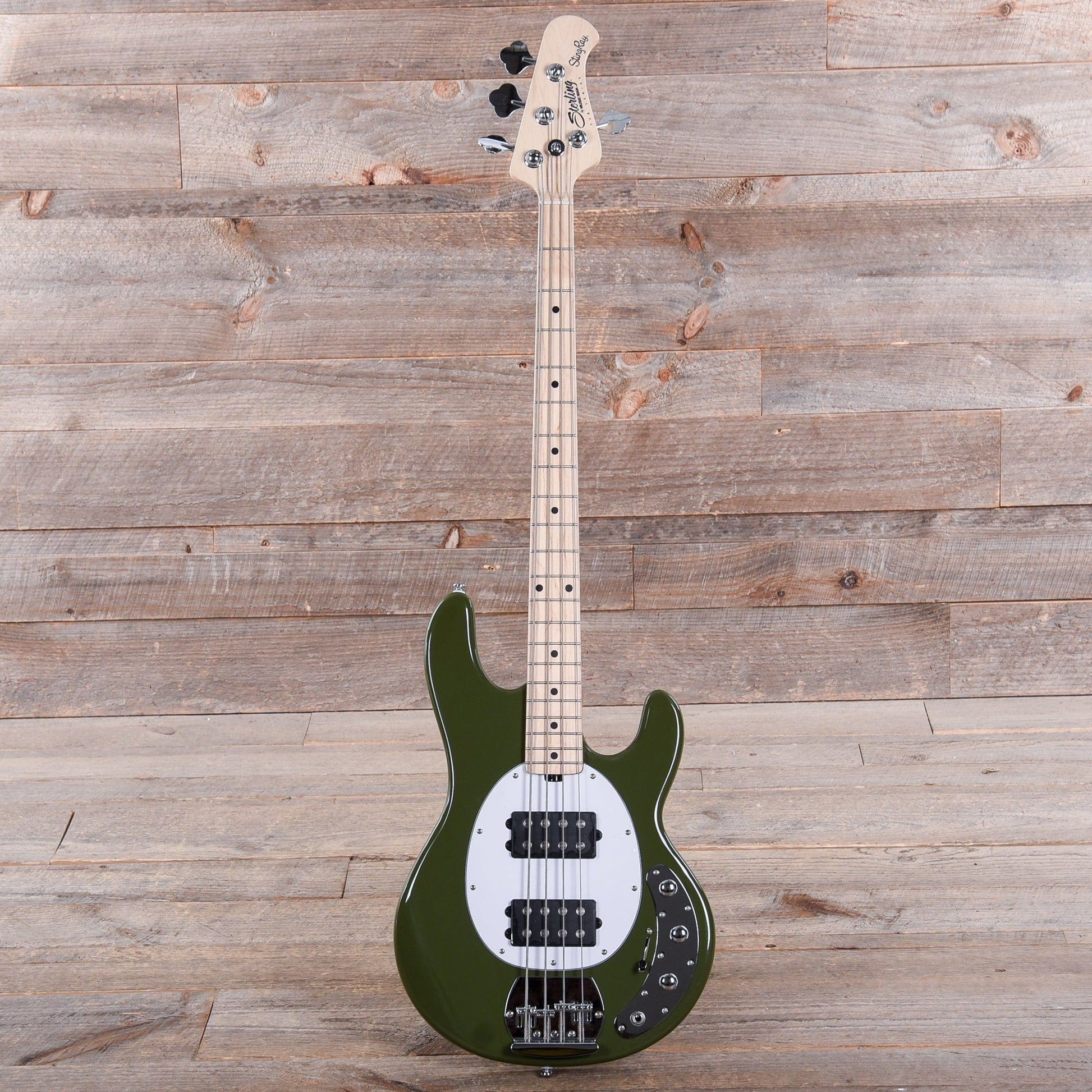 Sterling by Music Man StingRay HH Olive Bass Guitars / 4-String