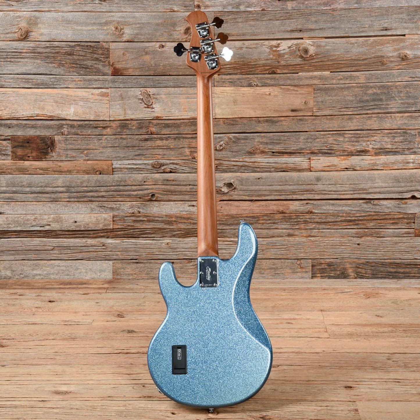 Sterling by Music Man StingRay RAY34 Blue Sparkle Bass Guitars / 4-String