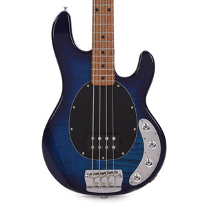Sterling by Music Man StingRay Ray34 Flame Maple Electric Bass Neptune Blue