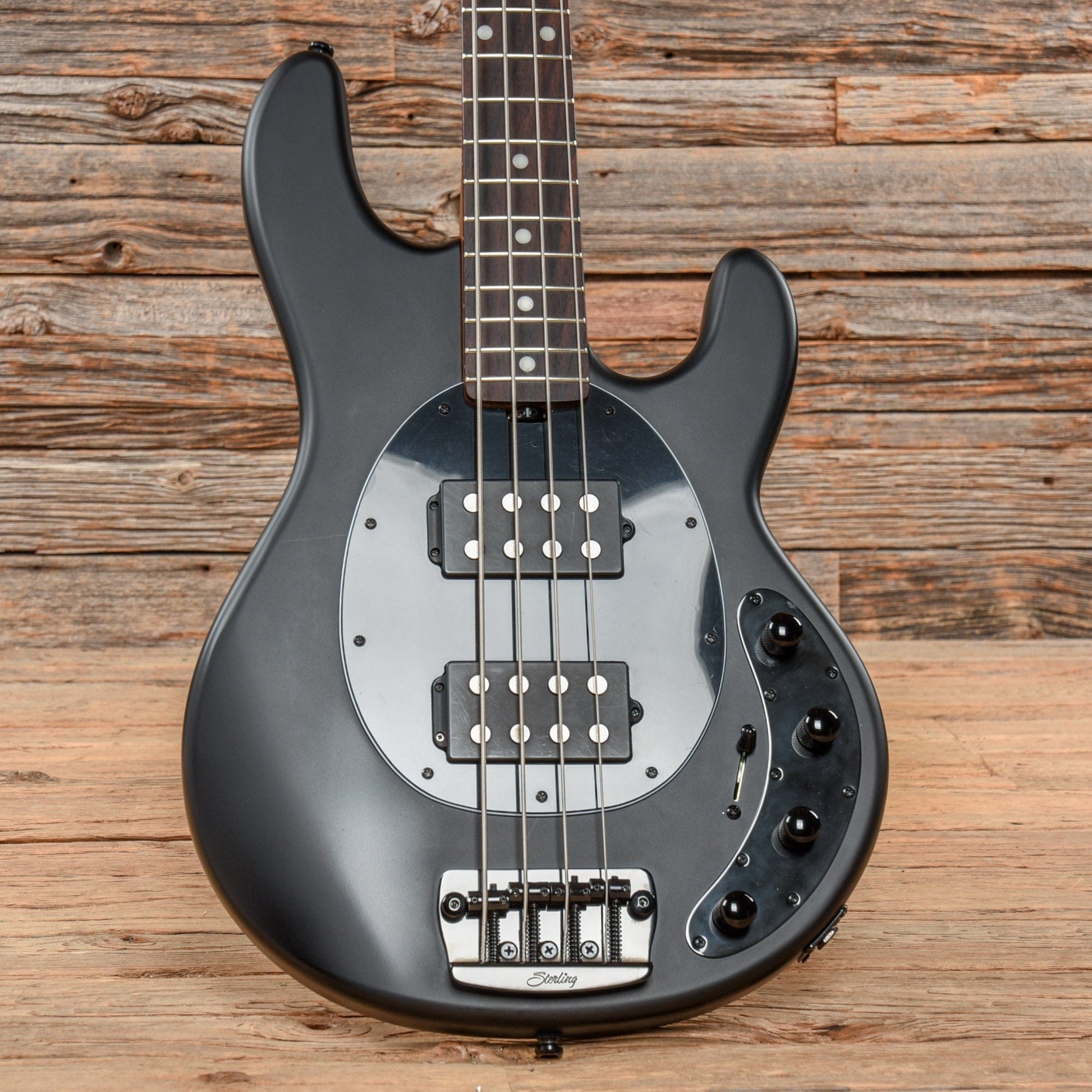 Sterling by Music Man StingRay 4HH w/Roasted Maple Neck Satin Black Bass Guitars / 5-String or More