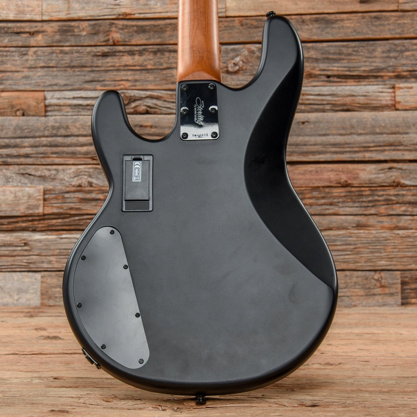 Sterling by Music Man StingRay 4HH w/Roasted Maple Neck Satin Black Bass Guitars / 5-String or More