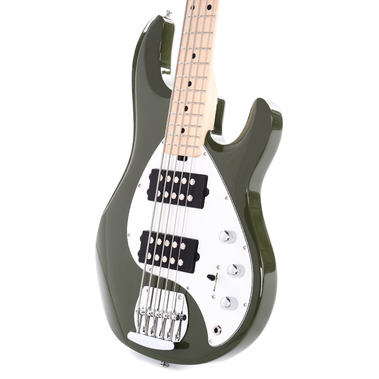 Sterling by Music Man StingRay5 HH 5-String Olive Bass Guitars / 5-String or More