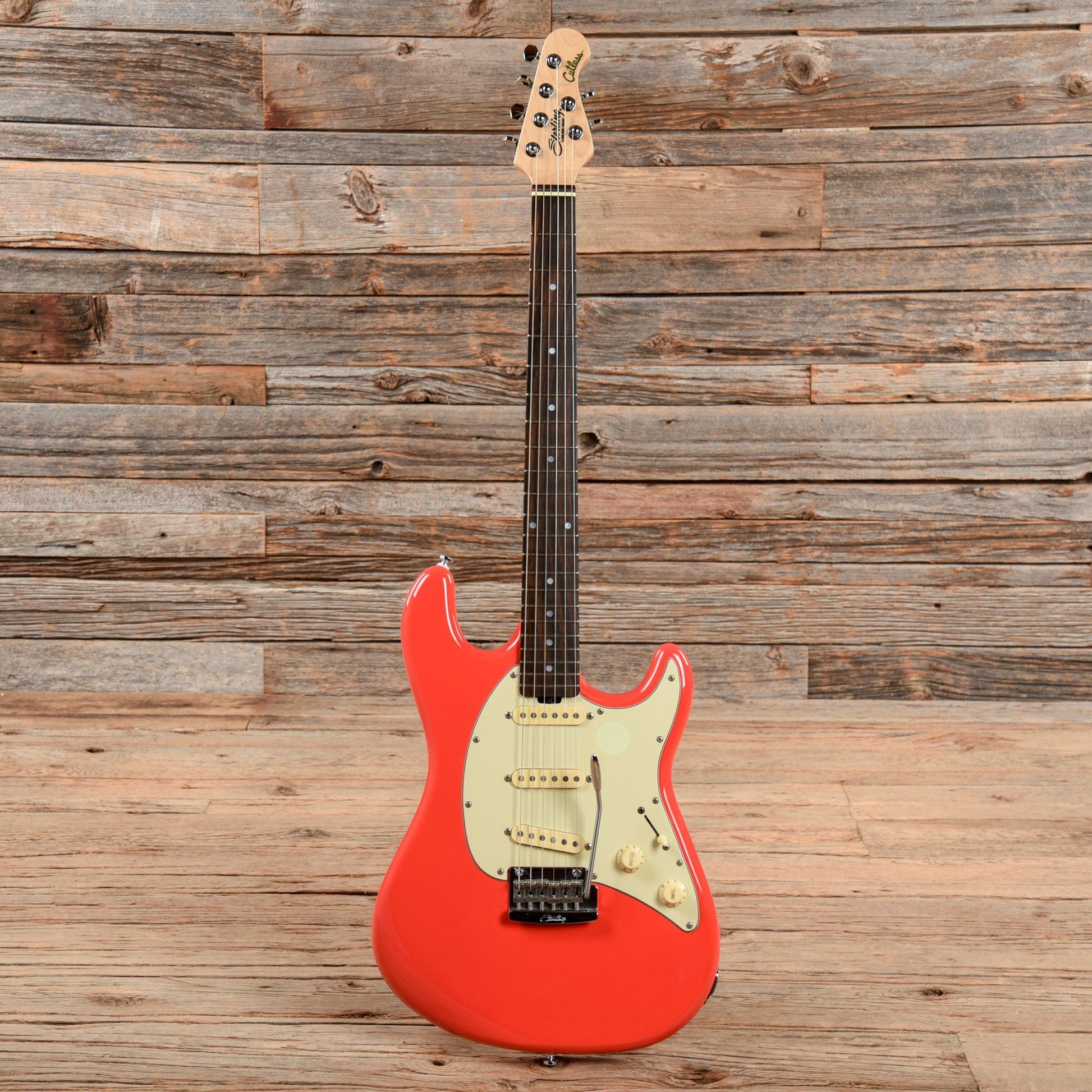 Sterling by Music Man CT50-SSS Cutlass Fiesta Red Electric Guitars / Solid Body