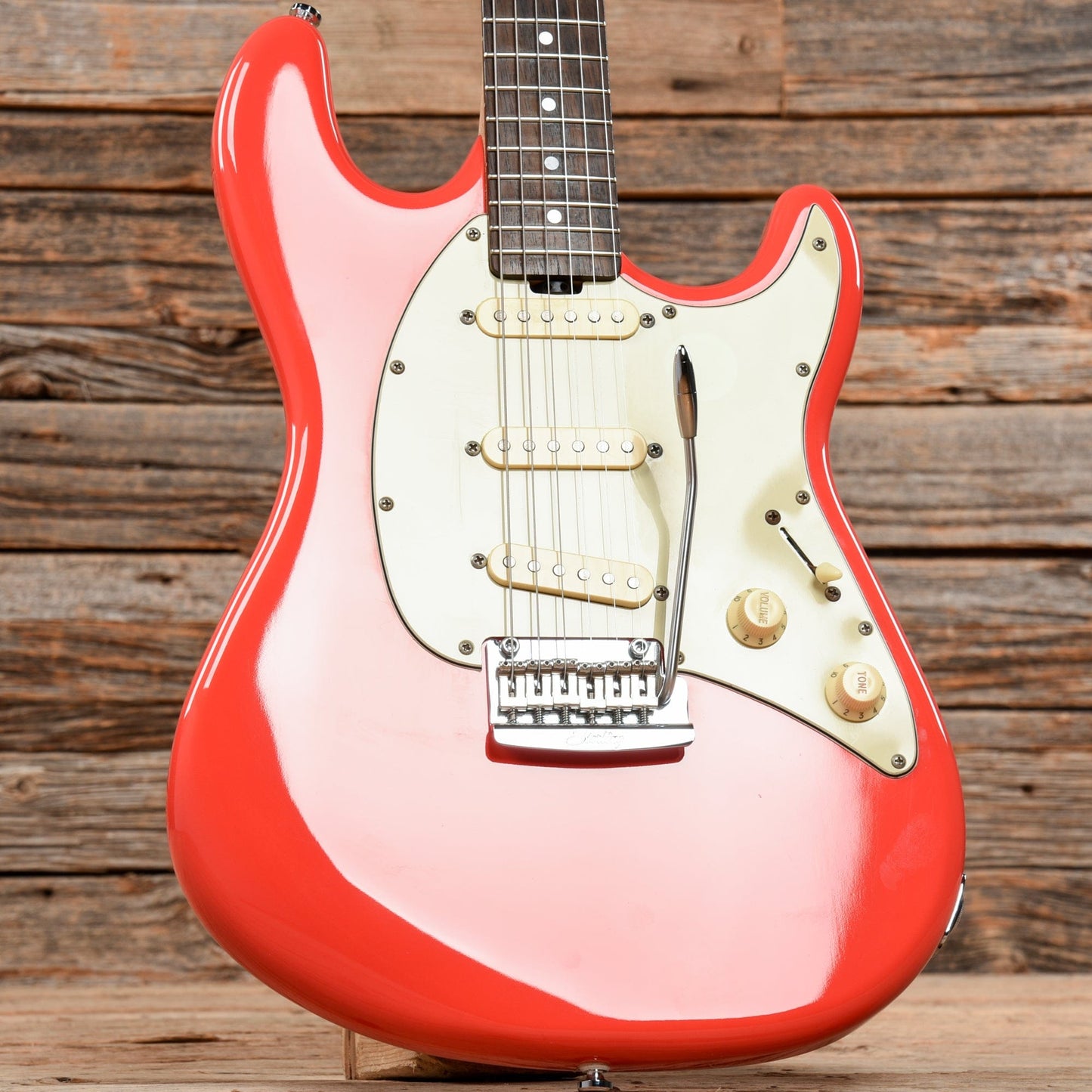 Sterling by Music Man CT50-SSS Cutlass Fiesta Red Electric Guitars / Solid Body