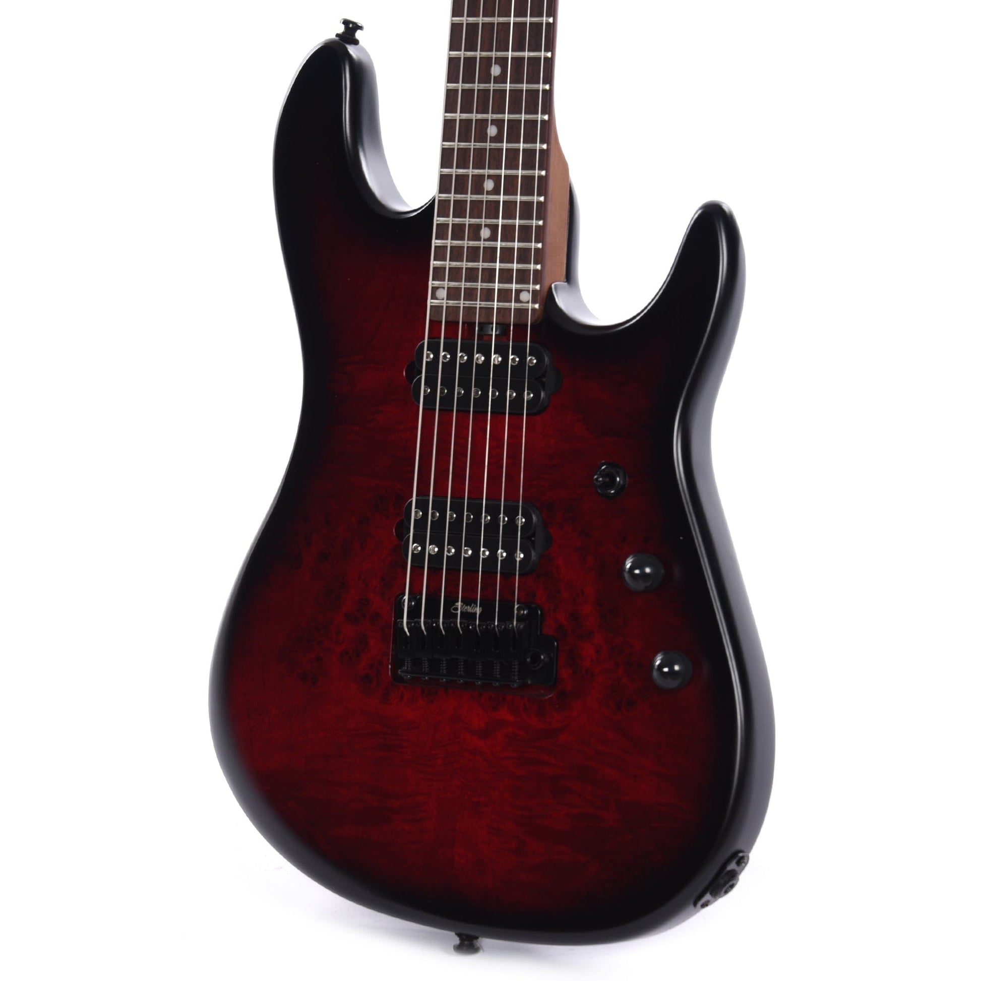 Sterling by Music Man Jason Richardson Cutlass 7-String Dark Scarlet Burst Electric Guitars / Solid Body