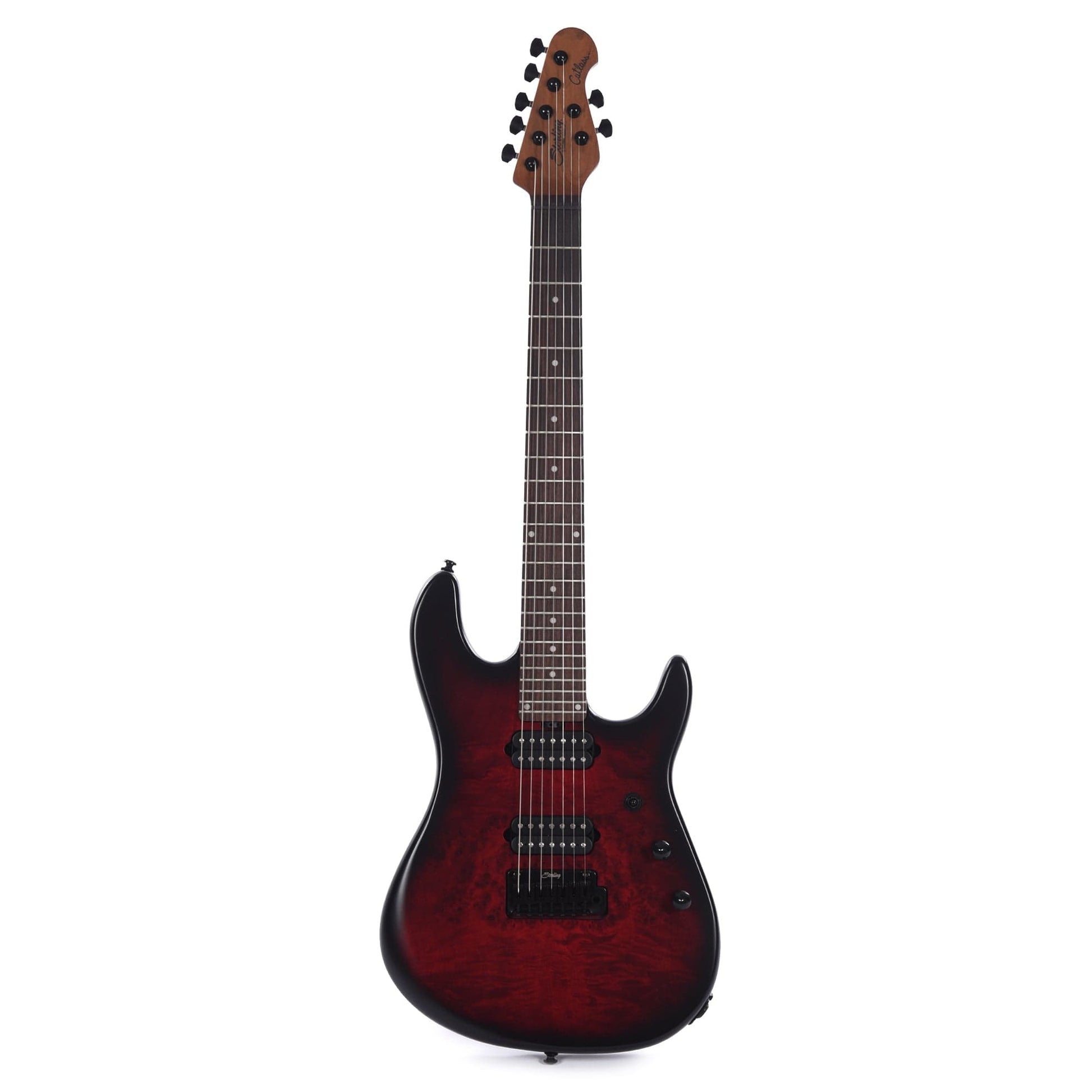 Sterling by Music Man Jason Richardson Cutlass 7-String Dark Scarlet Burst Electric Guitars / Solid Body