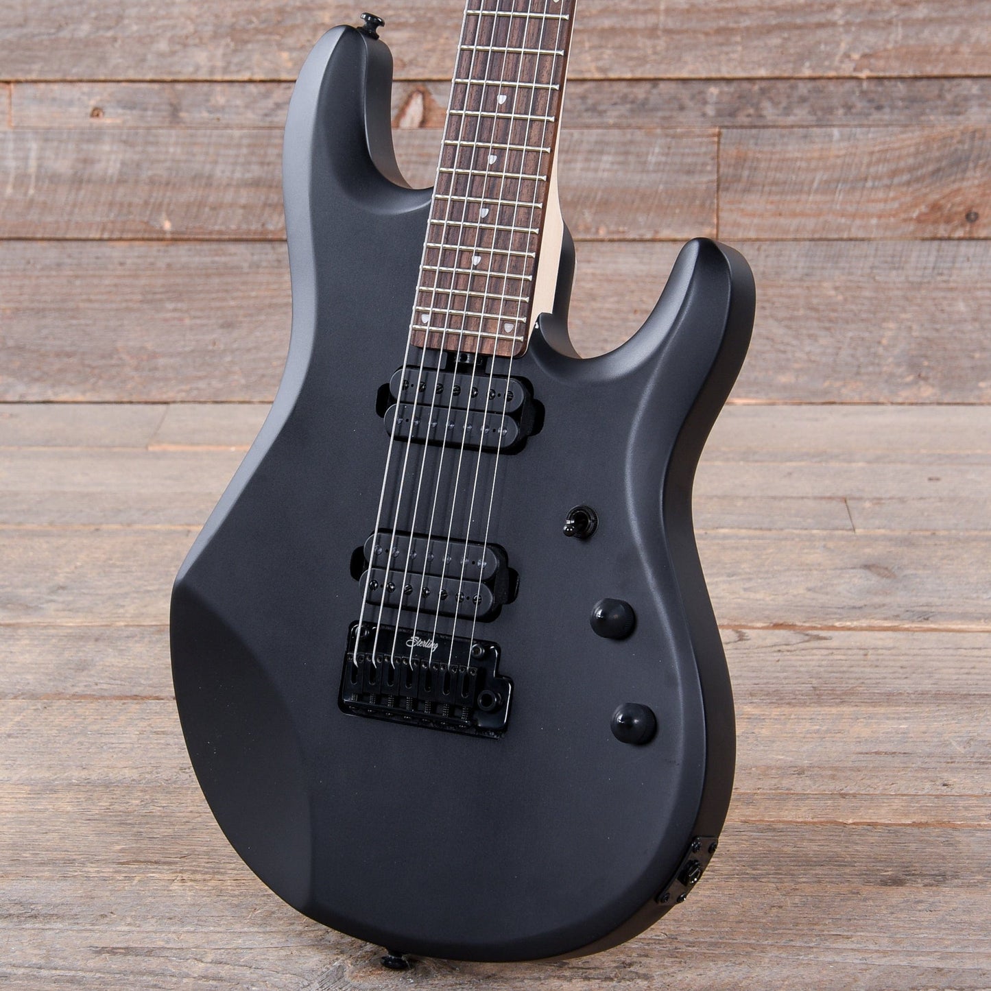 Sterling by Music Man JP Signature 7-String Stealth Black Electric Guitars / Solid Body