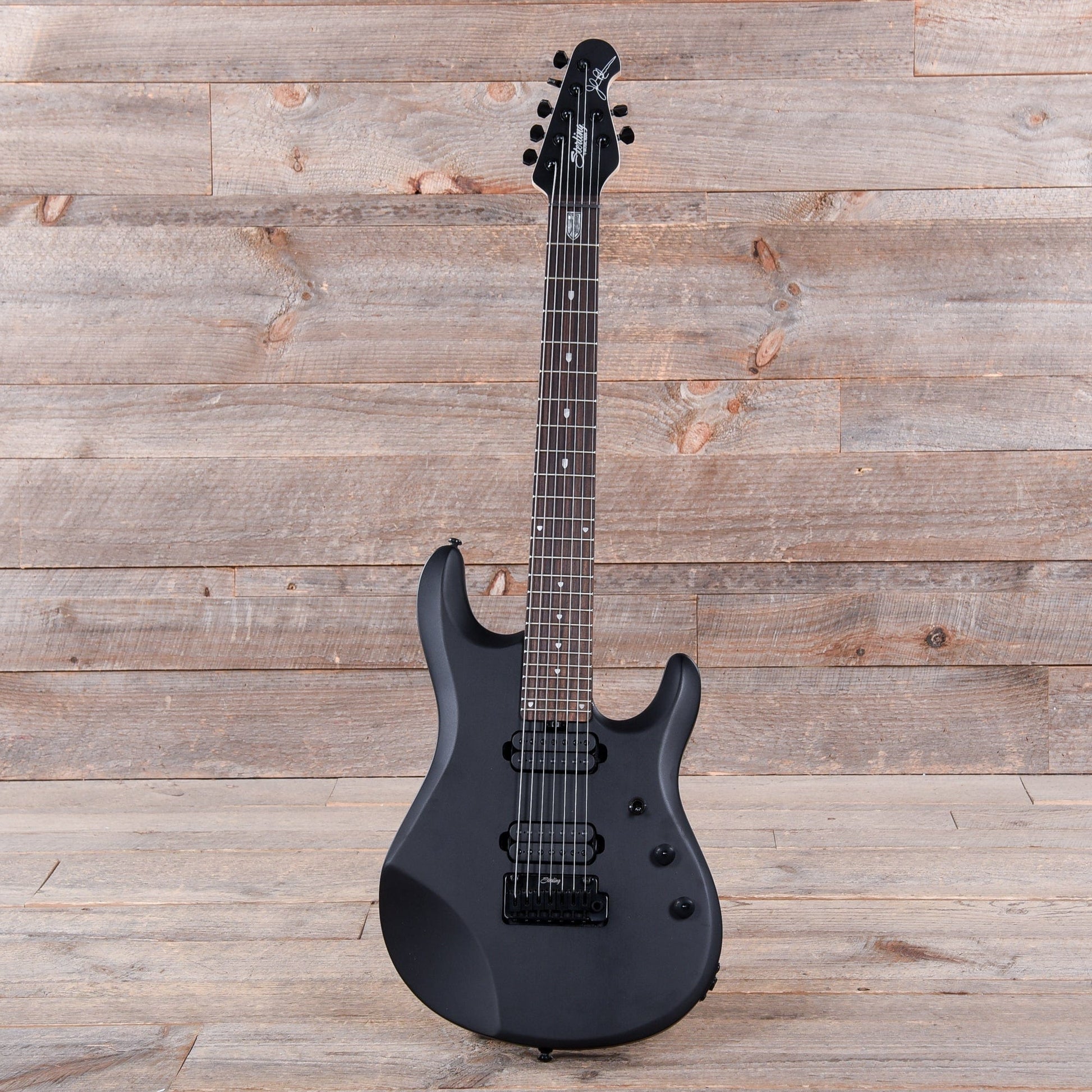 Sterling by Music Man JP Signature 7-String Stealth Black Electric Guitars / Solid Body