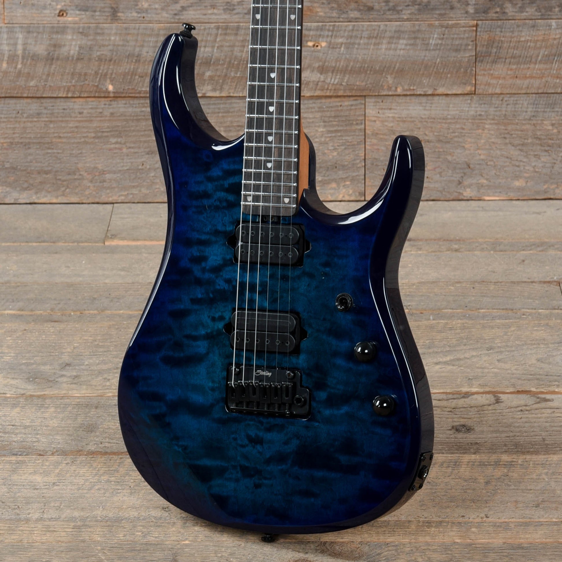 Sterling by Music Man JP150D John Petrucci Quilted Maple Cerulean Paradise Electric Guitars / Solid Body