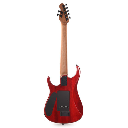 Sterling by Music Man JP157D John Petrucci 7-String Spalted Maple Blood Orange Burst Electric Guitars / Solid Body