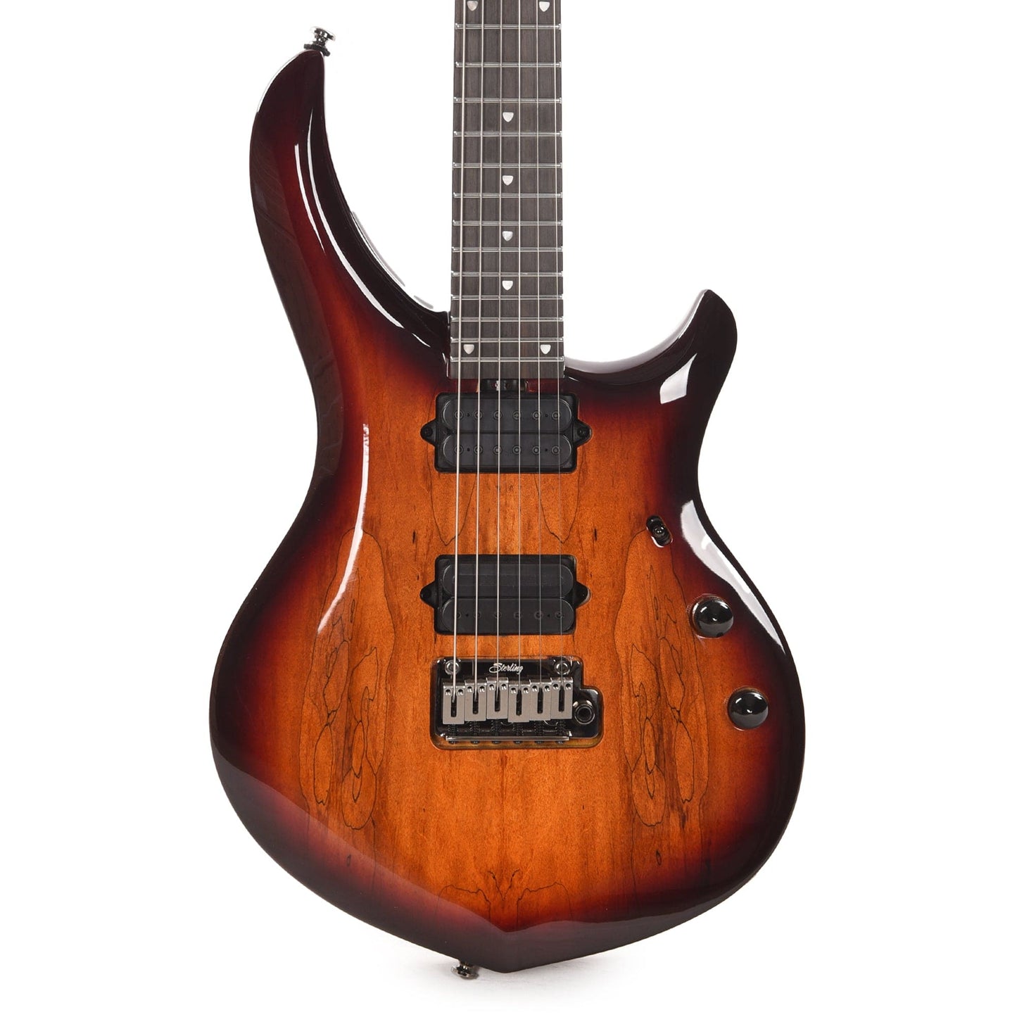 Sterling by Music Man MAJ200X John Petrucci Majesty Spalted Maple Blood Orange Burst Electric Guitars / Solid Body