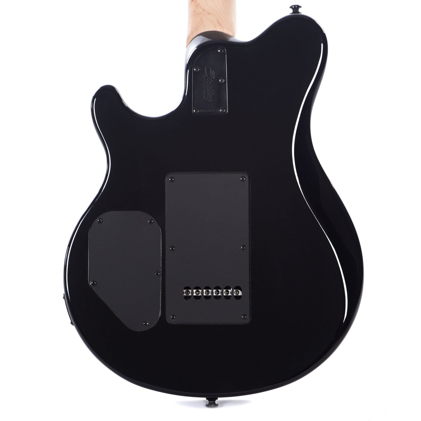 Sterling by Music Man S.U.B. Series Axis Black with White Body Binding Electric Guitars / Solid Body