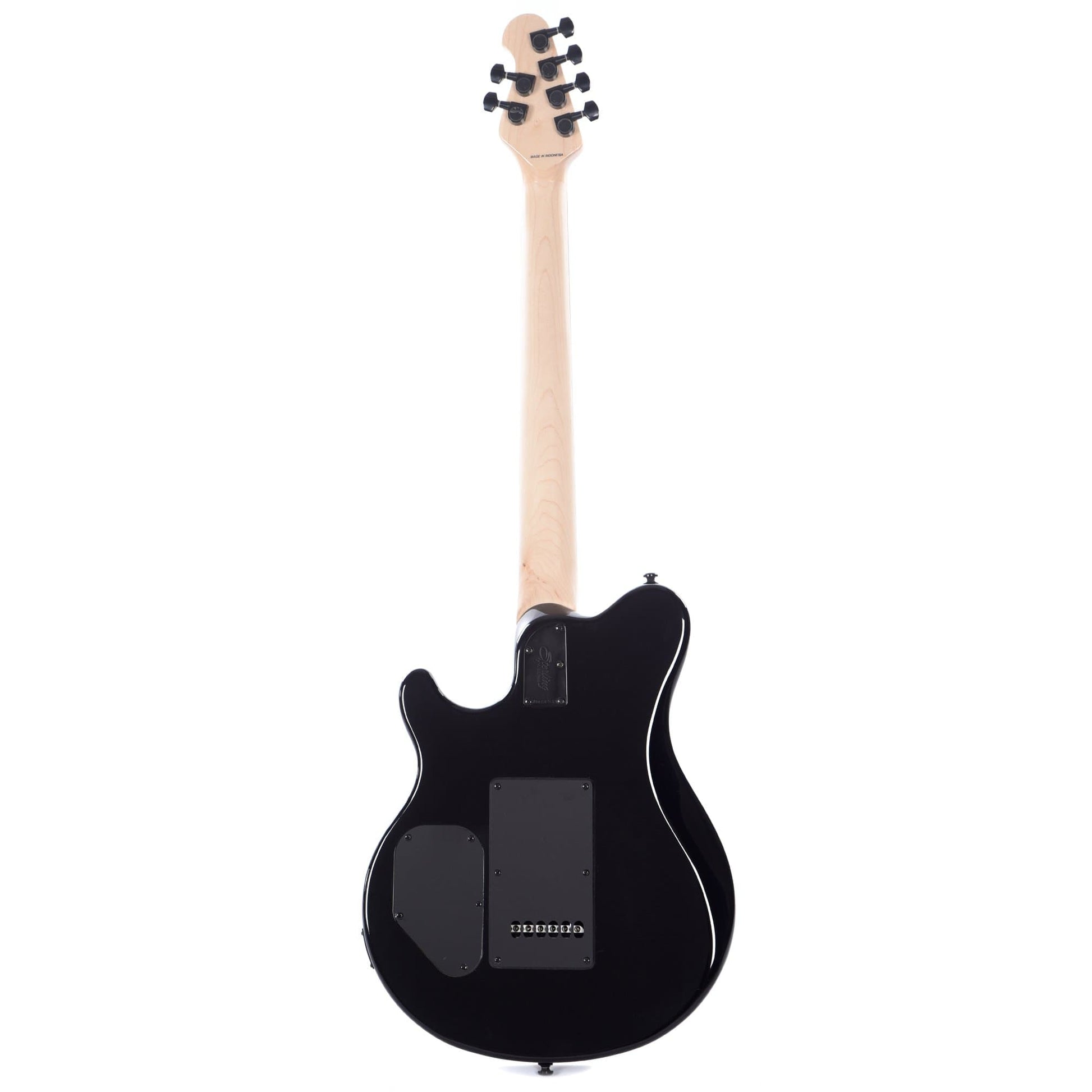 Sterling by Music Man S.U.B. Series Axis Black with White Body Binding Electric Guitars / Solid Body