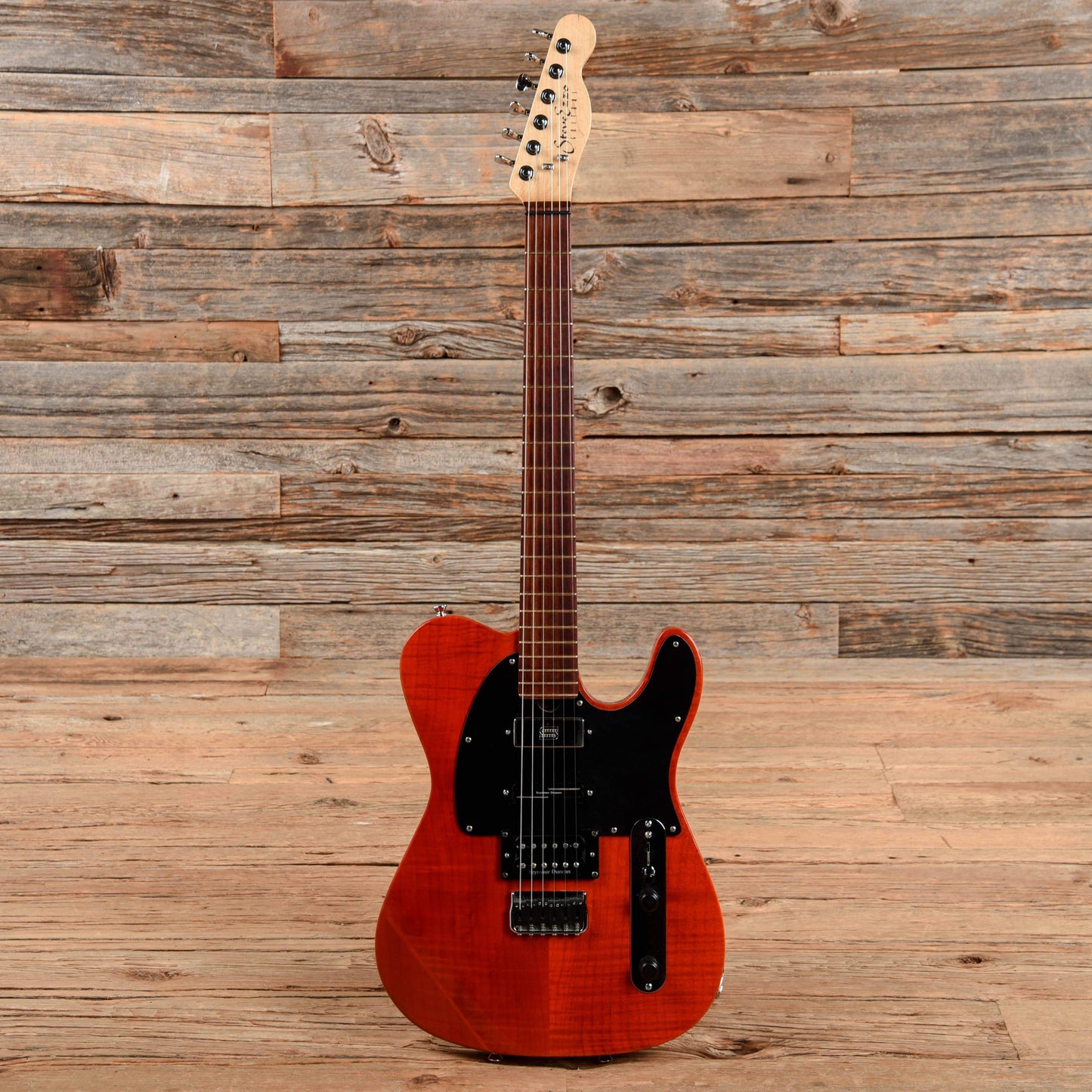 Steve Ezzo Custom T-Style Tranparent Red Electric Guitars / Solid Body