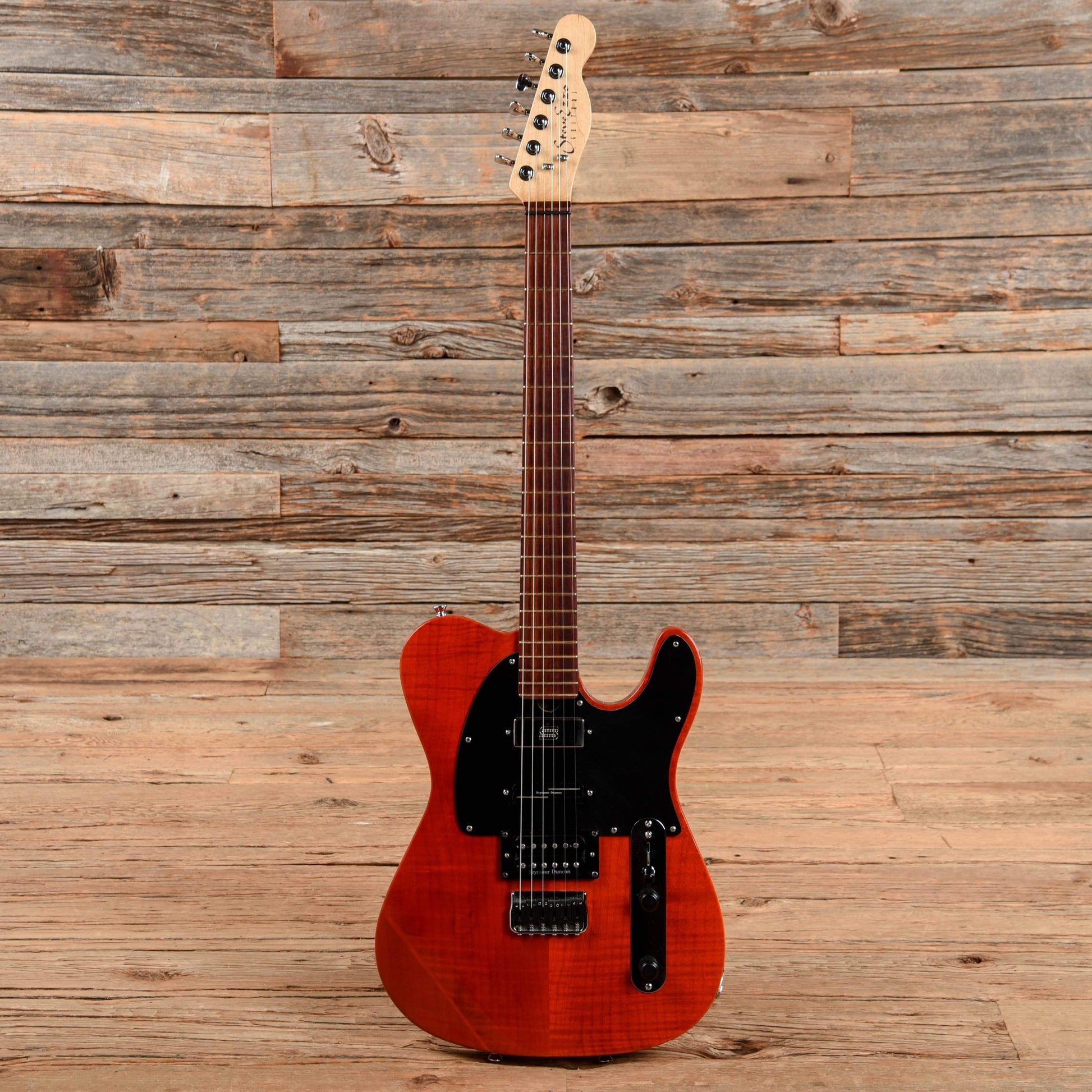 Steve Ezzo Custom T-Style Tranparent Red Electric Guitars / Solid Body