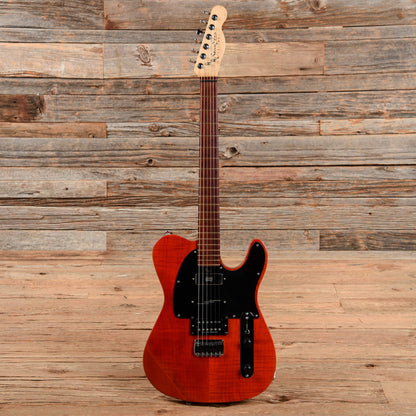 Steve Ezzo Custom T-Style Tranparent Red Electric Guitars / Solid Body