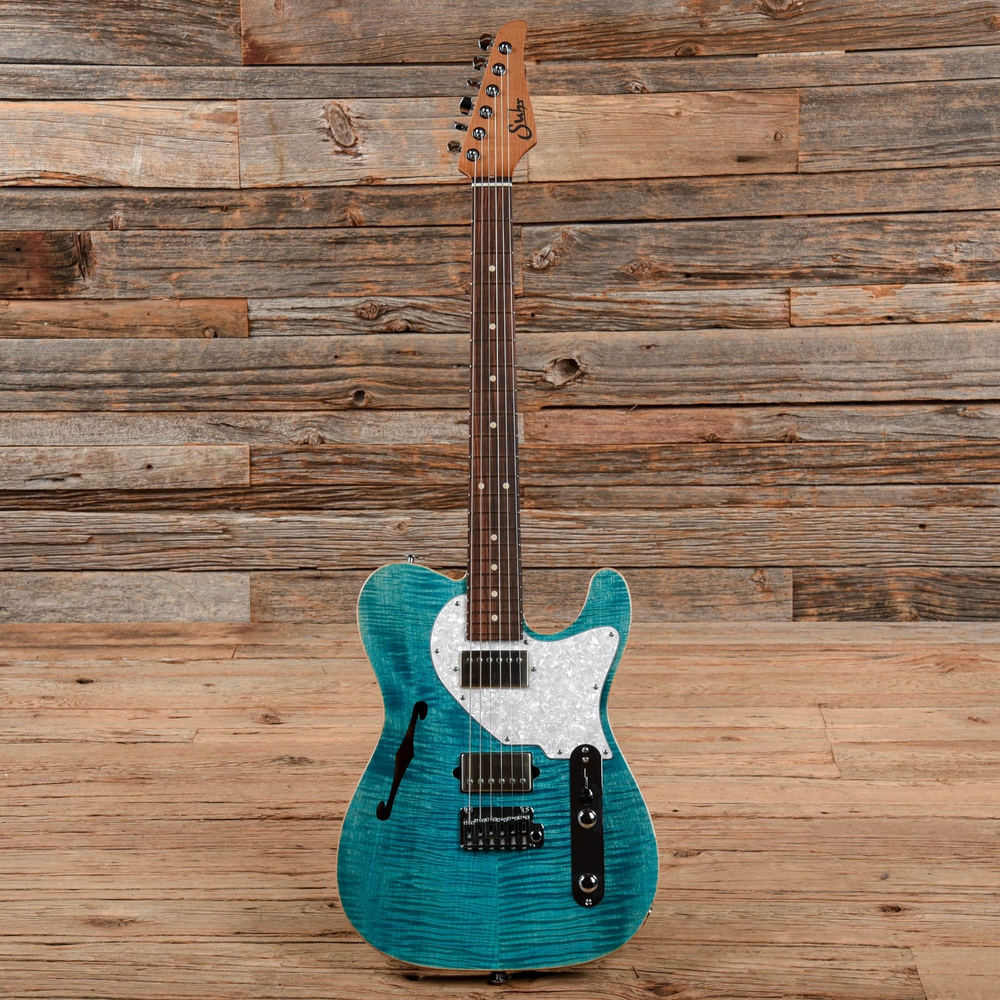 Suhr Select Alt T Bahama Blue Electric Guitars / Semi-Hollow