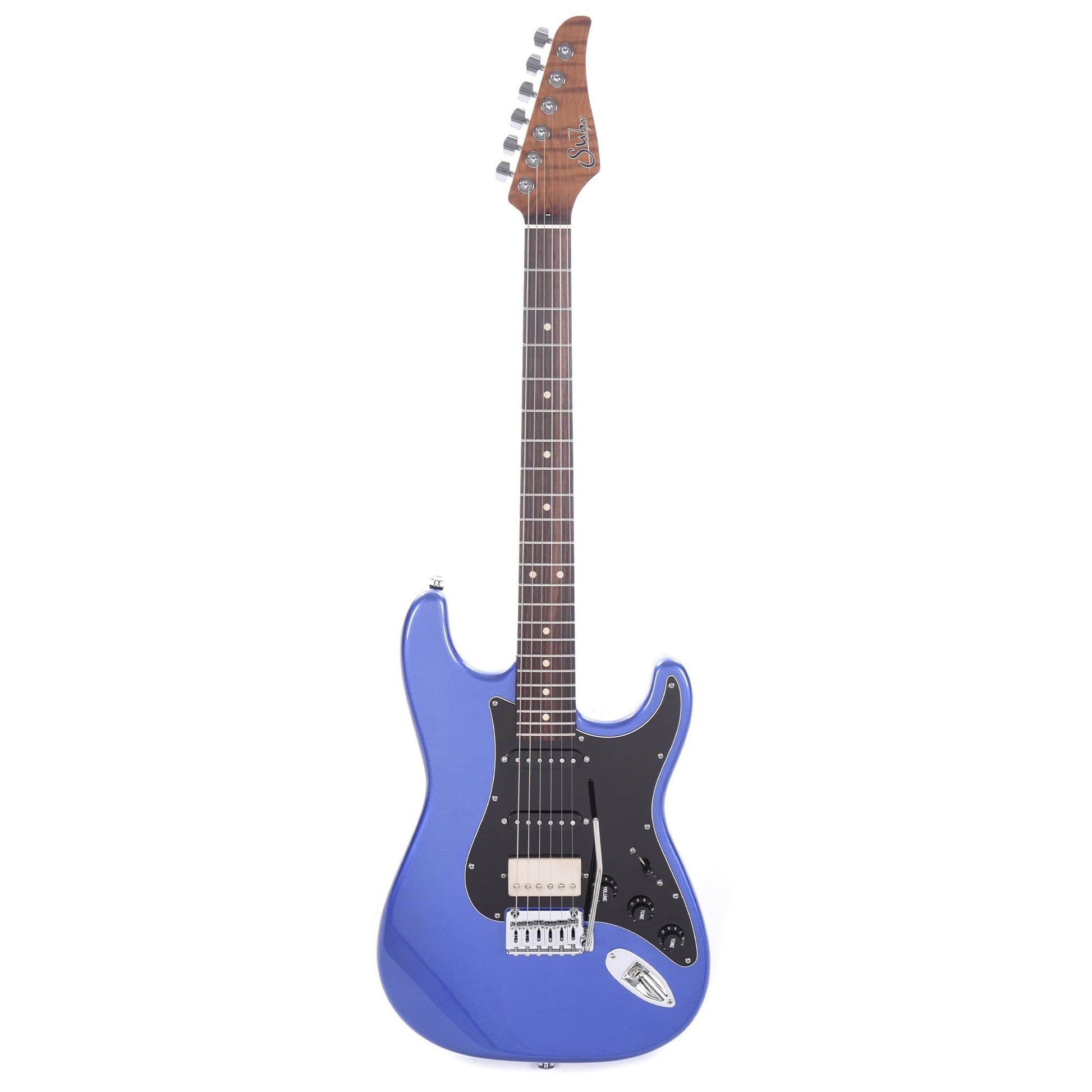 Suhr Limited Edition Classic S HSS Metallic Indigo SSCII Roasted Flame Maple Neck Electric Guitars / Solid Body