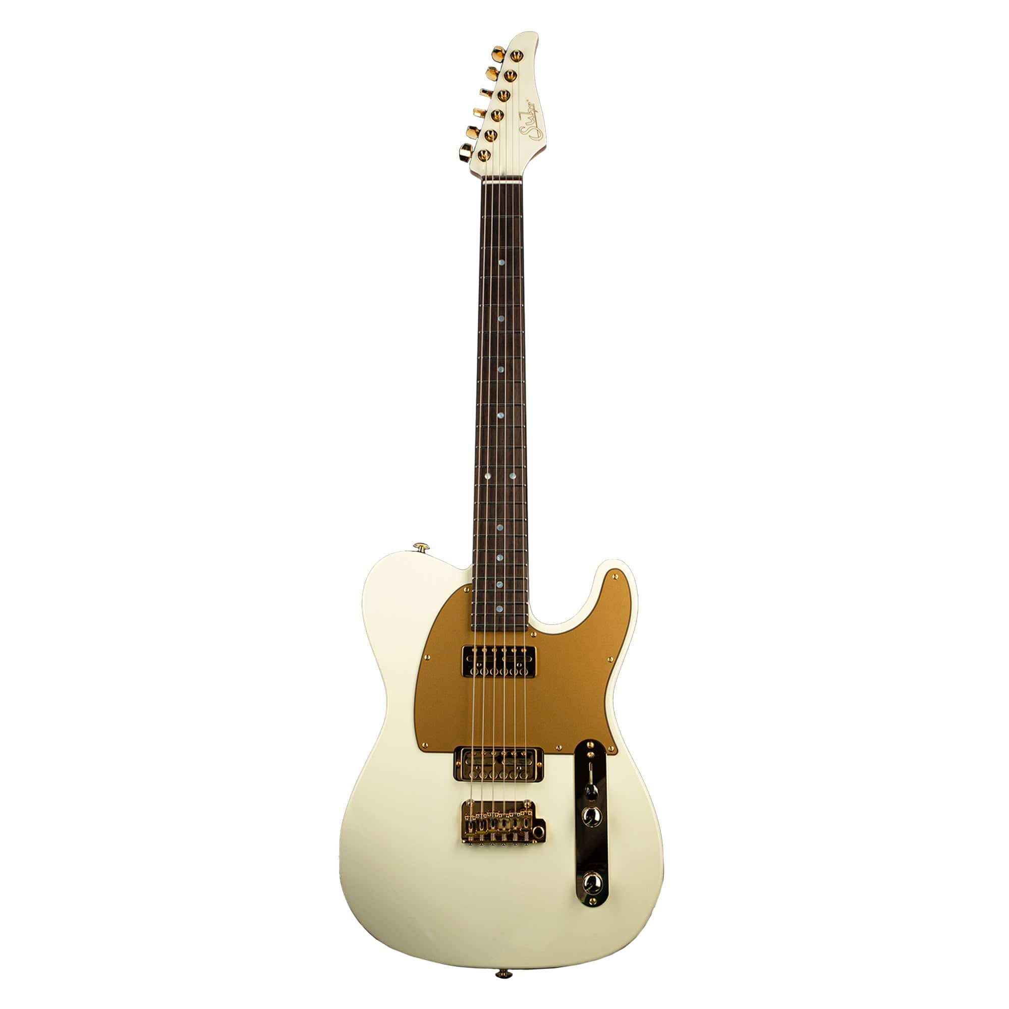 Suhr Mateus Asato Signature Classic T Gold Foil MA White Electric Guitars / Solid Body