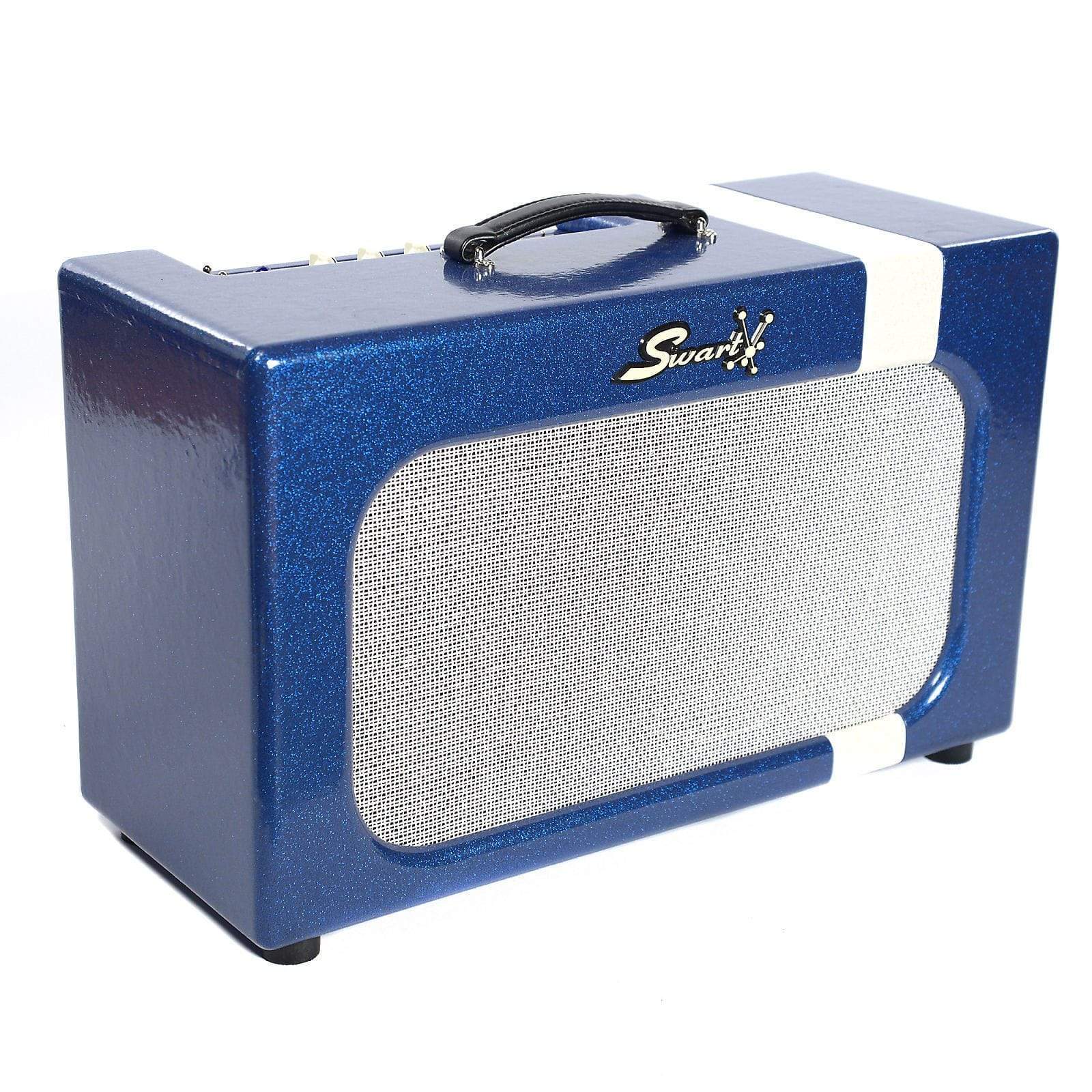 Swart MOD84 w/Celestion Gold Alnico Speaker & Blue Sparkle White Stripe Amps / Guitar Combos