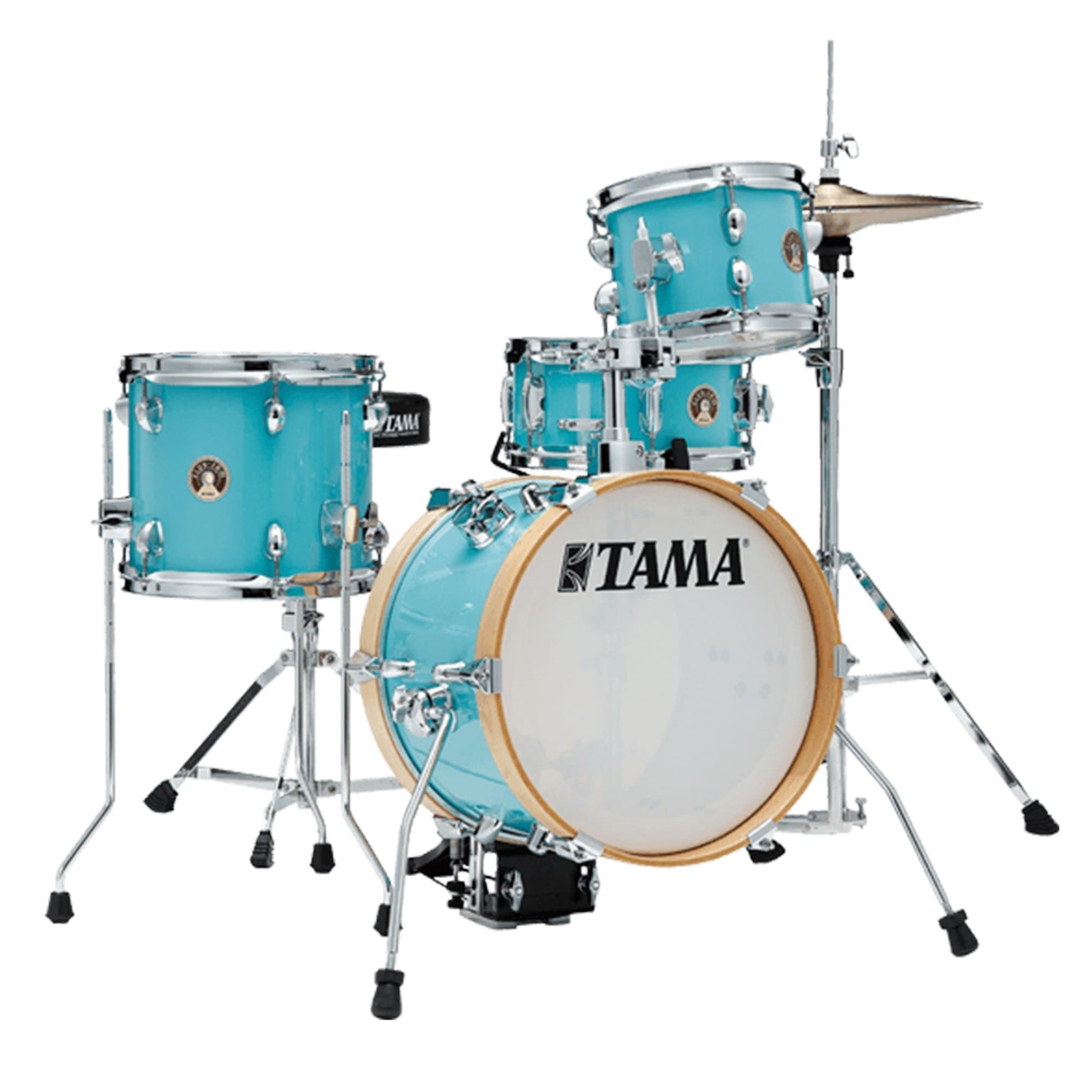 Tama Club Jam Flyer 8/10/14/5x10 4pc. Drum Kit Aqua Blue Drums and Percussion / Acoustic Drums / Full Acoustic Kits