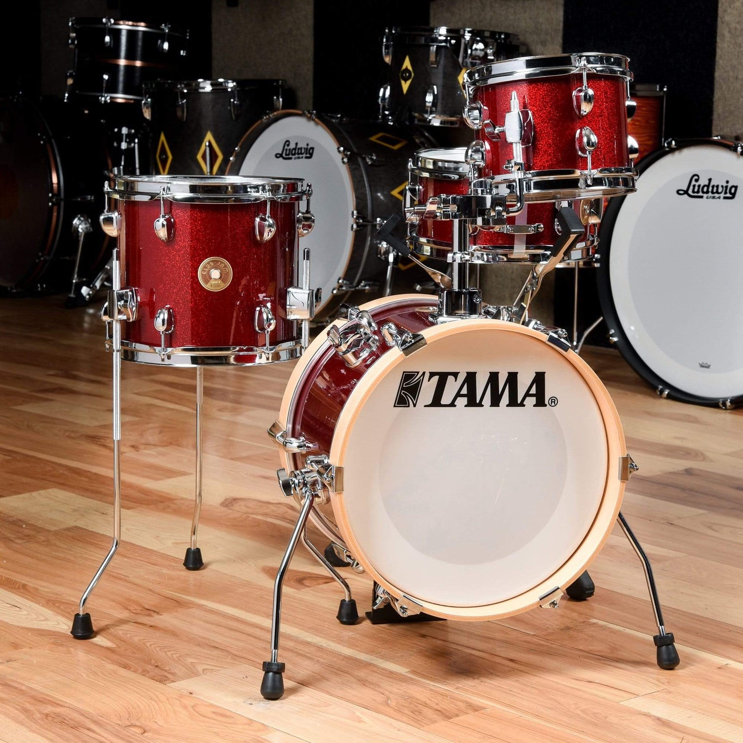 Tama Club Jam Flyer 8/10/14/5x10 4pc. Drum Kit Candy Apple Mist Drums and Percussion / Acoustic Drums / Full Acoustic Kits