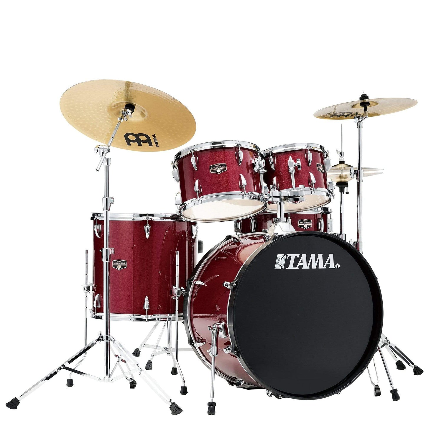 Tama Imperialstar 10/12/16/22/5x14 5pc. Drum Kit Candy Apple Mist w/Hardware & Cymbals Drums and Percussion / Acoustic Drums / Full Acoustic Kits