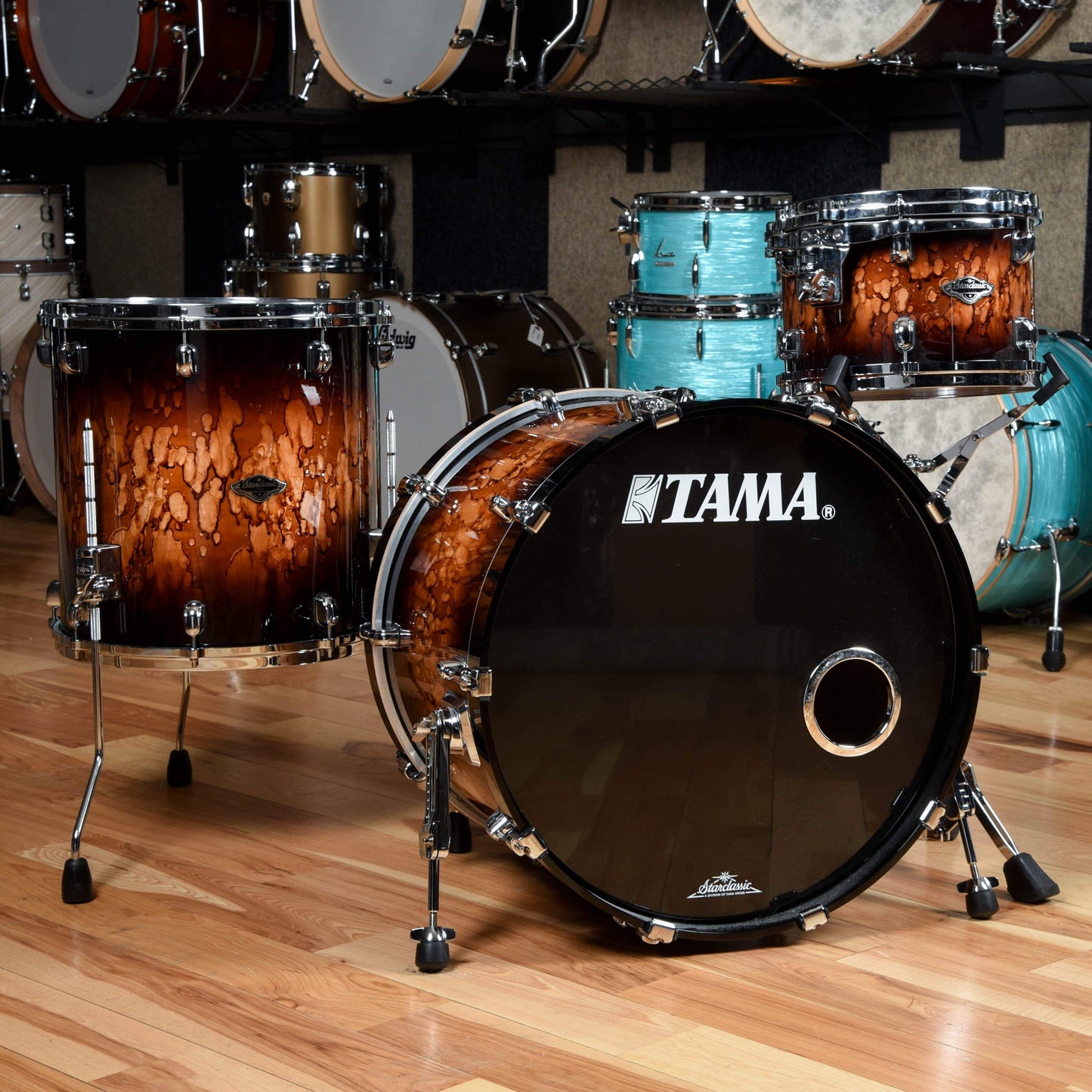 Tama Starclassic Birch Bubinga 12/16/22 Molten Brown Drums and Percussion / Acoustic Drums / Full Acoustic Kits