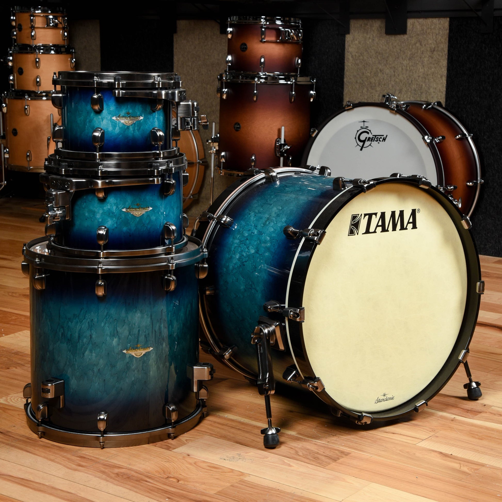 Tama Starclassic Maple 10/12/16/22 4pc. Drum Kit Molten Electric Blue Burst Drums and Percussion / Acoustic Drums / Full Acoustic Kits