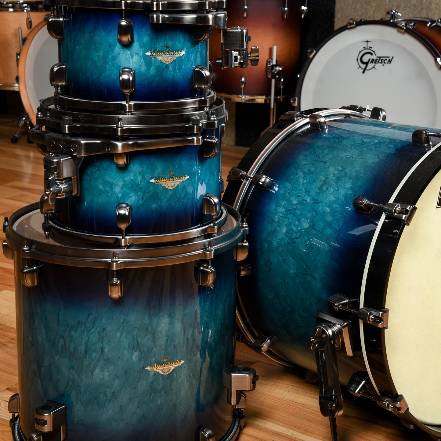 Tama Starclassic Maple 10/12/16/22 4pc. Drum Kit Molten Electric Blue Burst Drums and Percussion / Acoustic Drums / Full Acoustic Kits