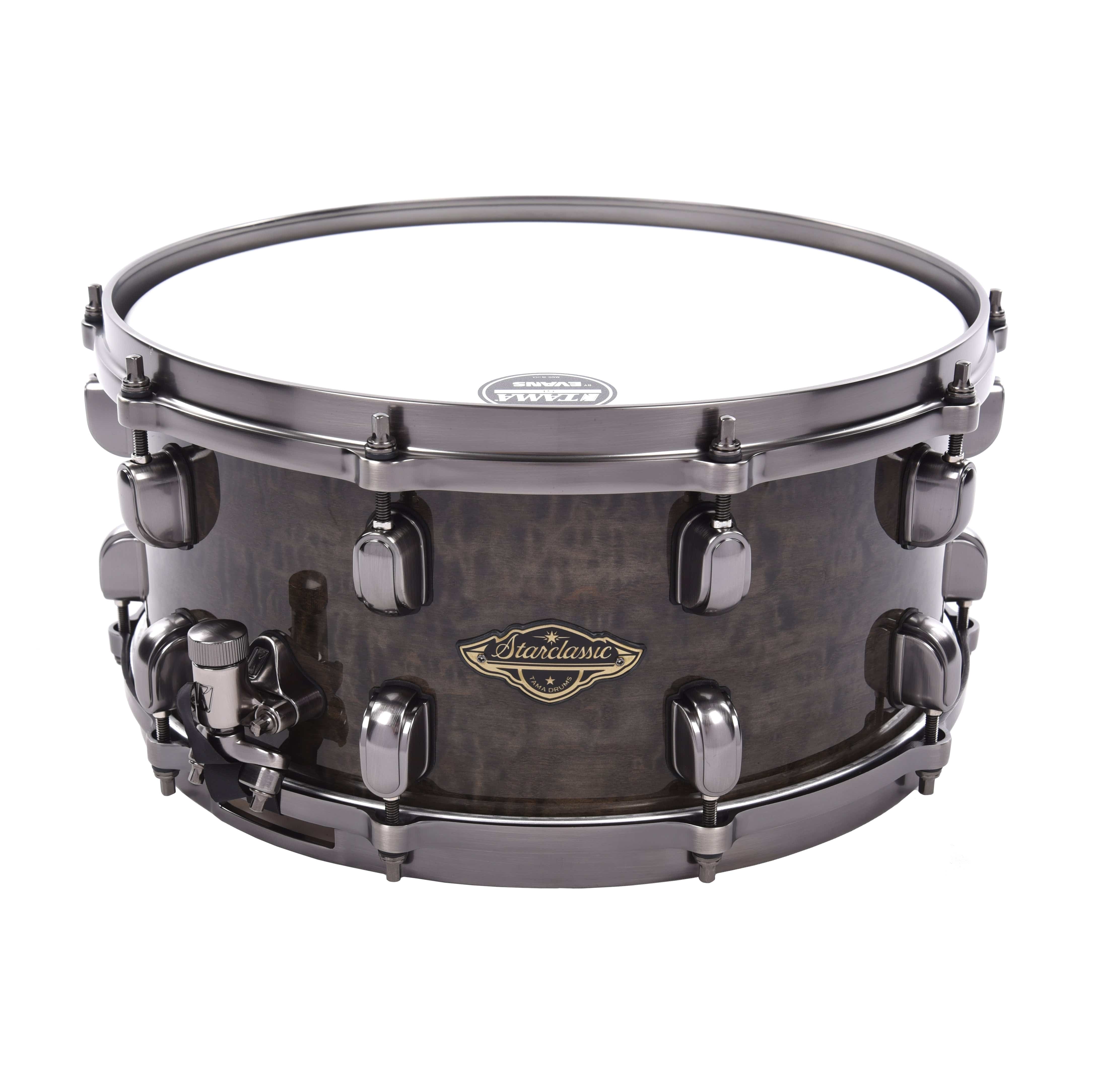 Tama Starclassic 6.5x14 Walnut/Birch Snare Drum Gloss Charcoal Tamo Ash  w/Smoked Black Nickel Hardware
