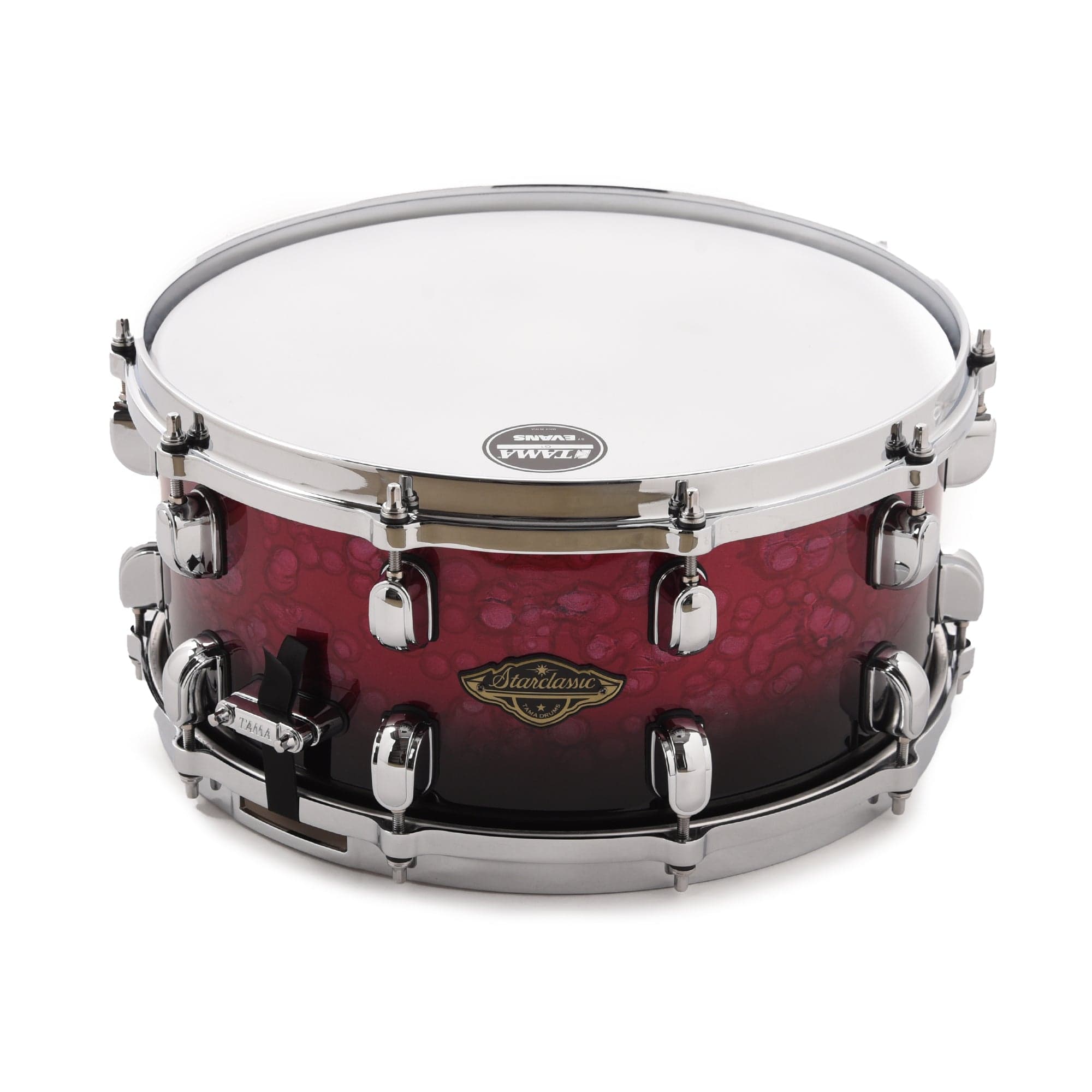 Tama Starclassic 6.5x14 Walnut/Birch Snare Drum Molten Dark Raspberry Fade