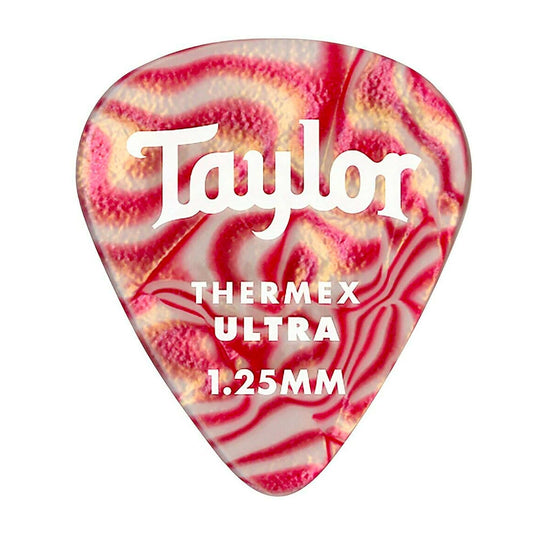 Taylor Premium Darktone 351 Thermex Ultra Ruby Swirl 1.25mm 2 Pack (12) Bundle Accessories / Picks