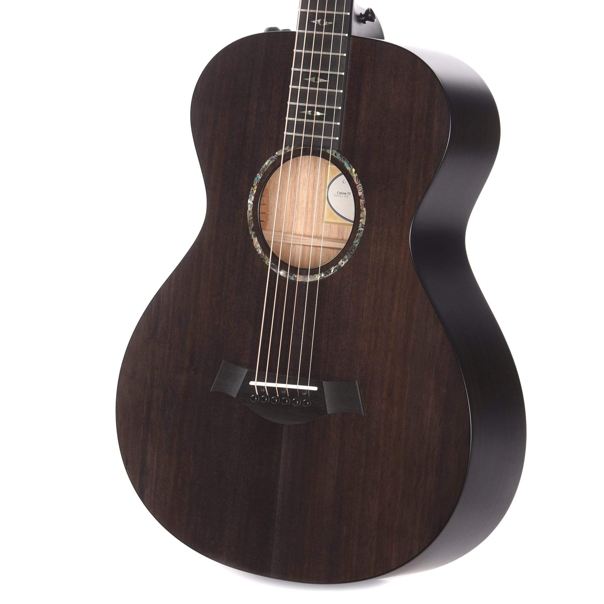 Taylor Custom TF Grand Concert Blackwood Charcoal Black ES2 Scratch and Dent Acoustic Guitars / Concert