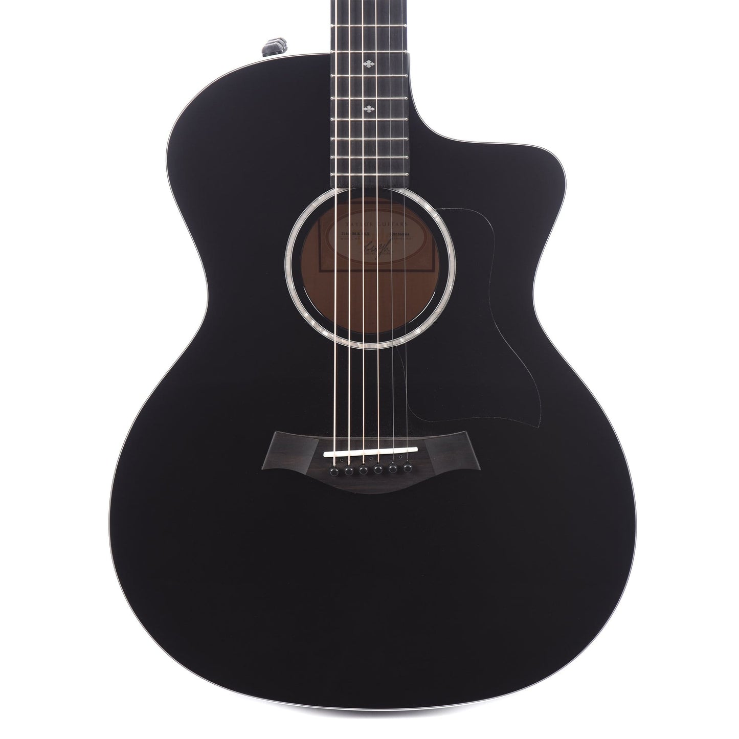 Taylor 214ce-BLK Deluxe Grand Auditorium Sitka/Maple Black ES2 Acoustic Guitars / OM and Auditorium