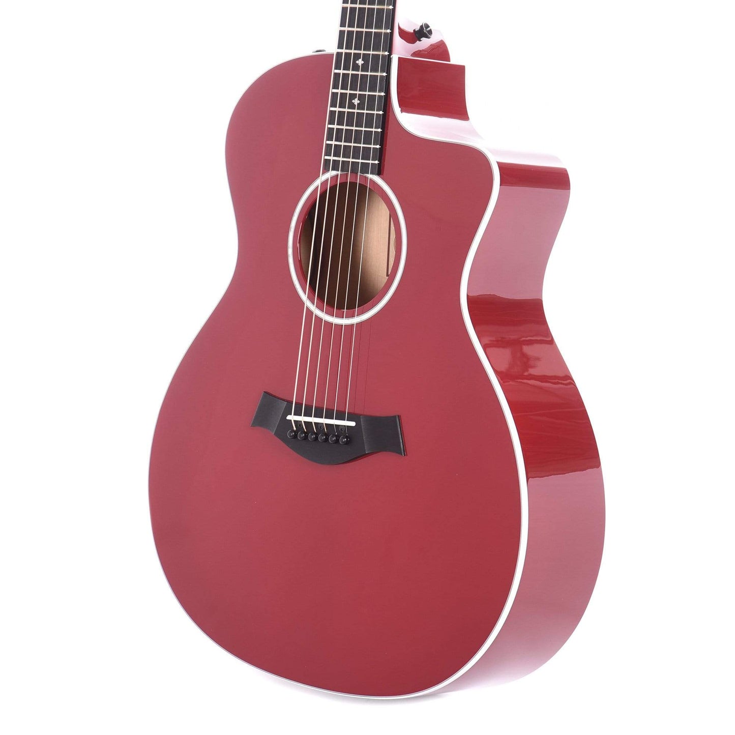 Taylor 214ce-RED DLX Grand Auditorium Red Acoustic Guitars / OM and Auditorium