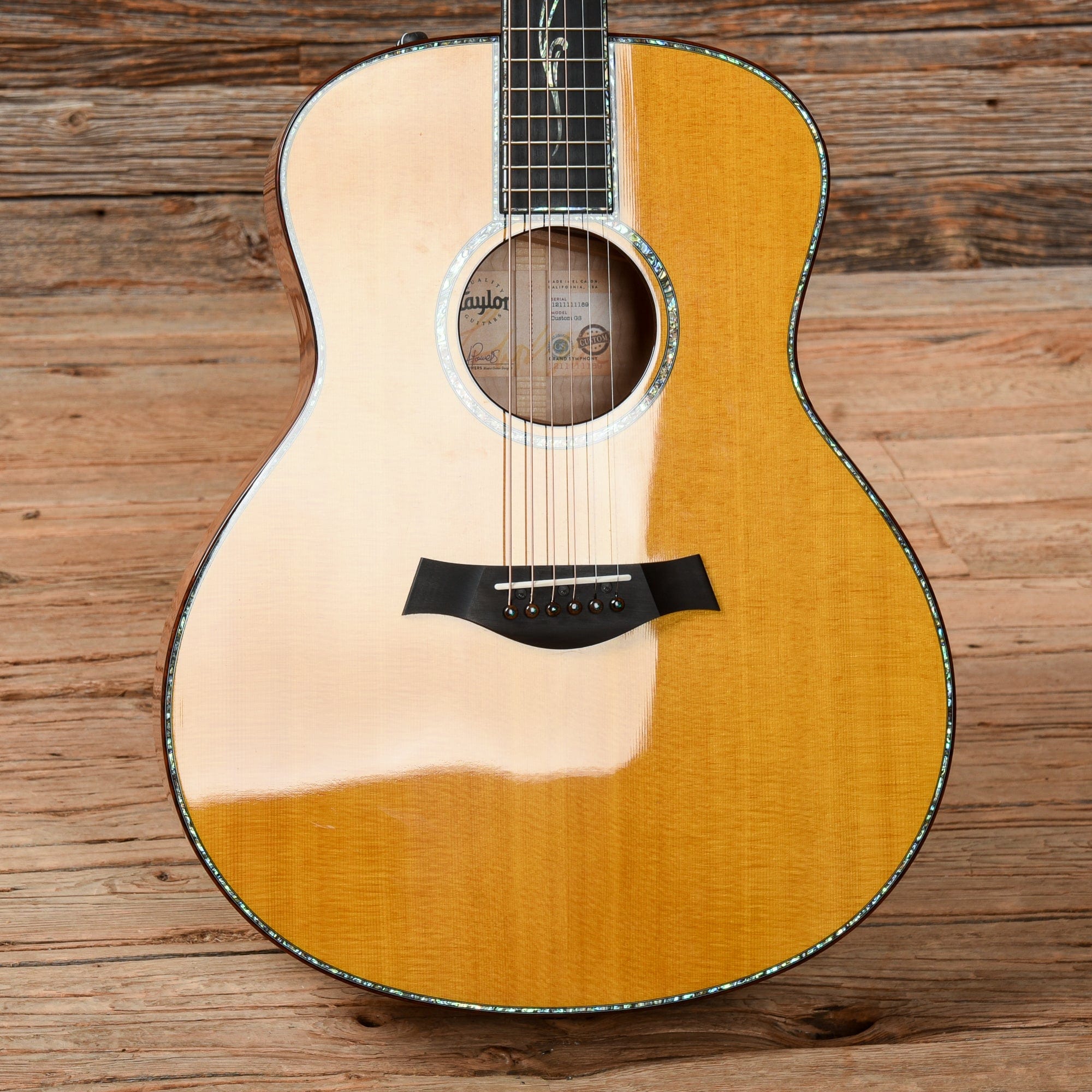 Taylor Custom Grand Symphony Sitka/Quilt Maple Aged Toner Top w/Amber Back/Sides/Neck Acoustic Guitars / OM and Auditorium